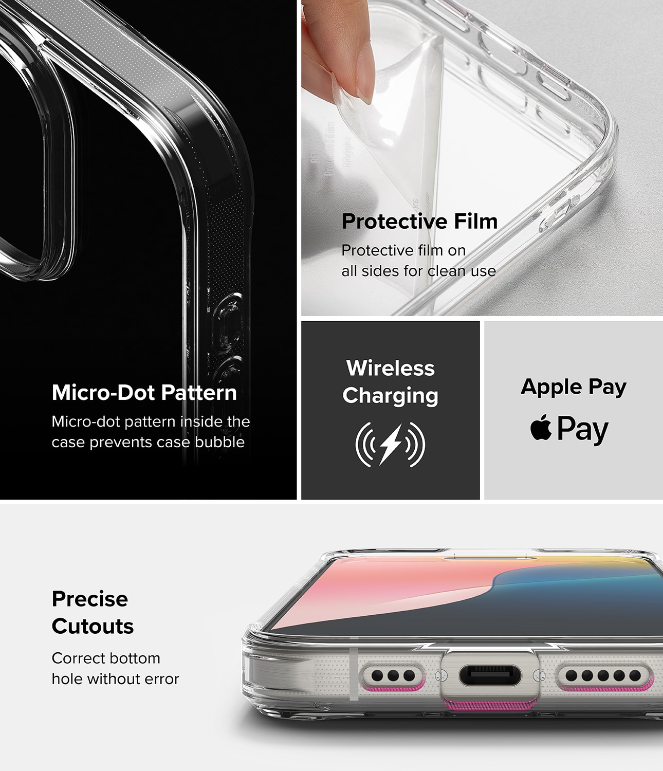 Funda Fusion iPhone 16 Pro Transparente