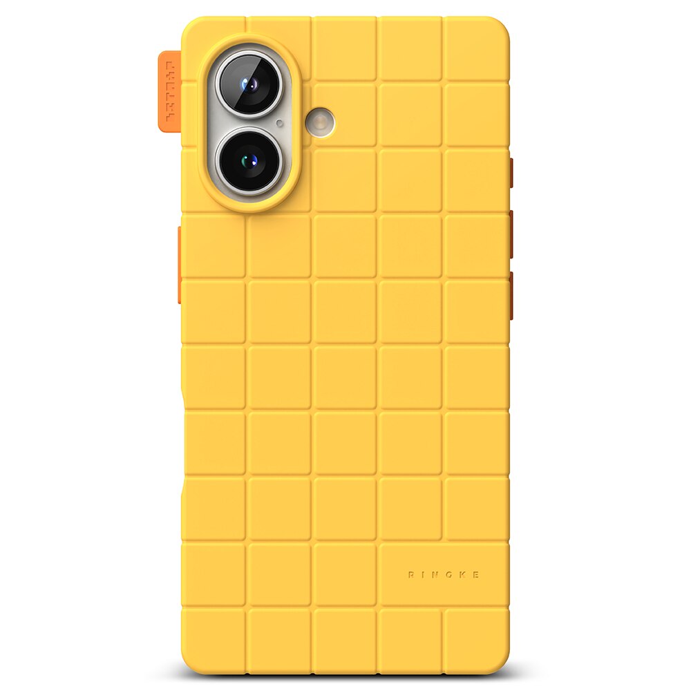 Bitmap Silicone Magnetic Funda iPhone 16 Yellow