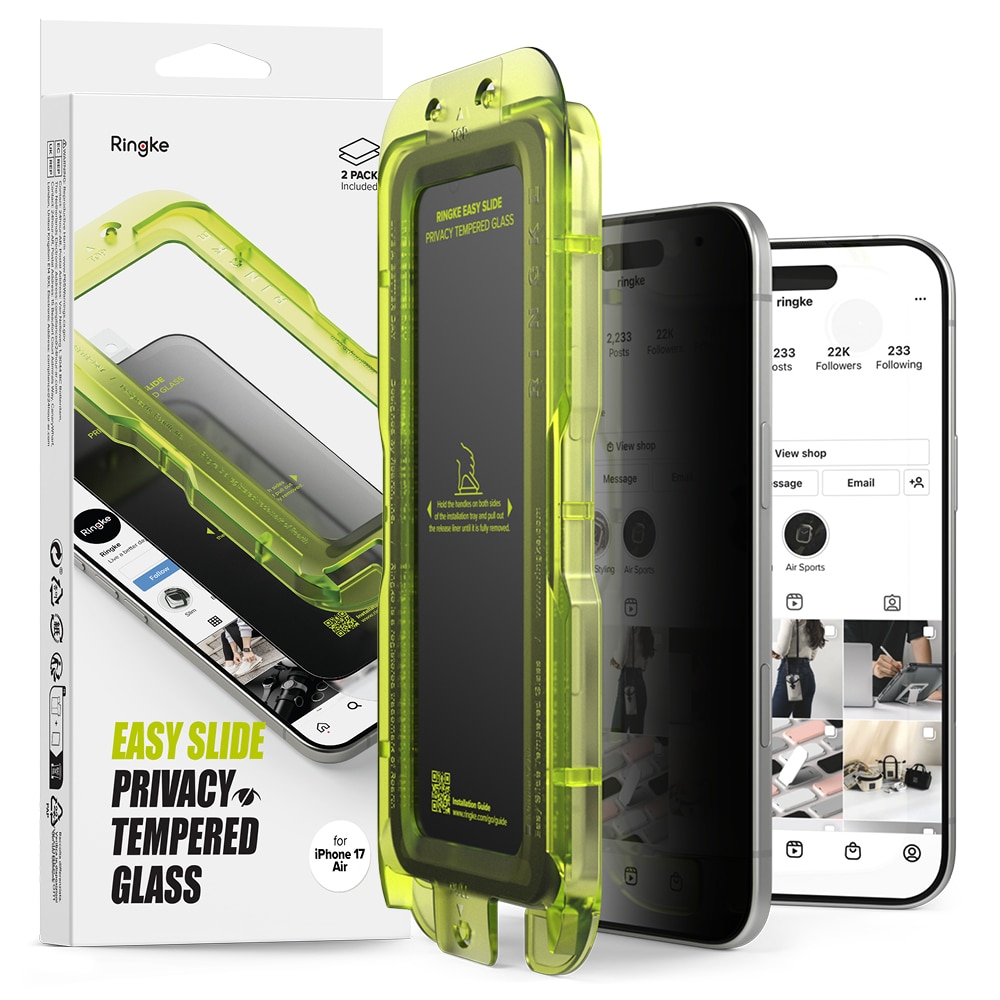 Easy Slide Privacy Glass (2 piezas) iPhone 17 Air