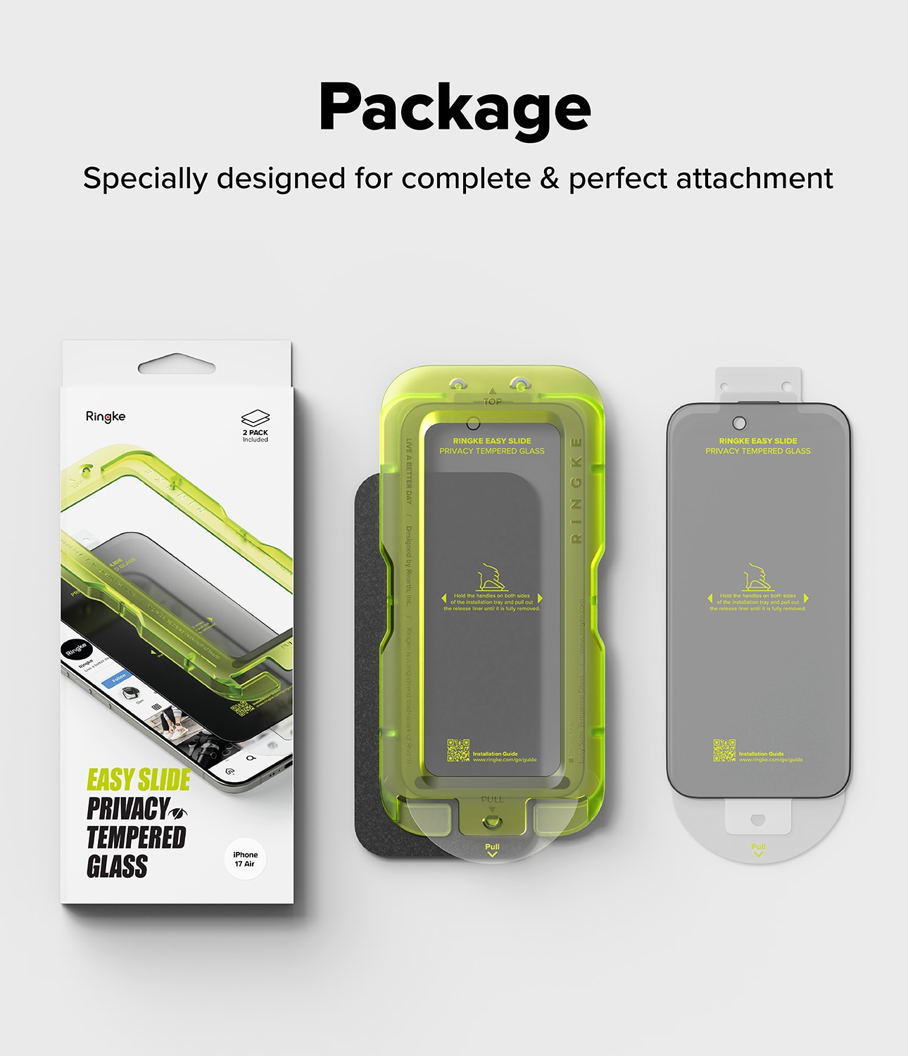 Easy Slide Privacy Glass (2 piezas) iPhone 17 Air