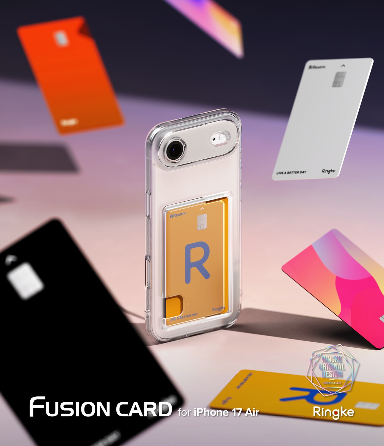 Funda Fusion Card iPhone 17 Air Transparente