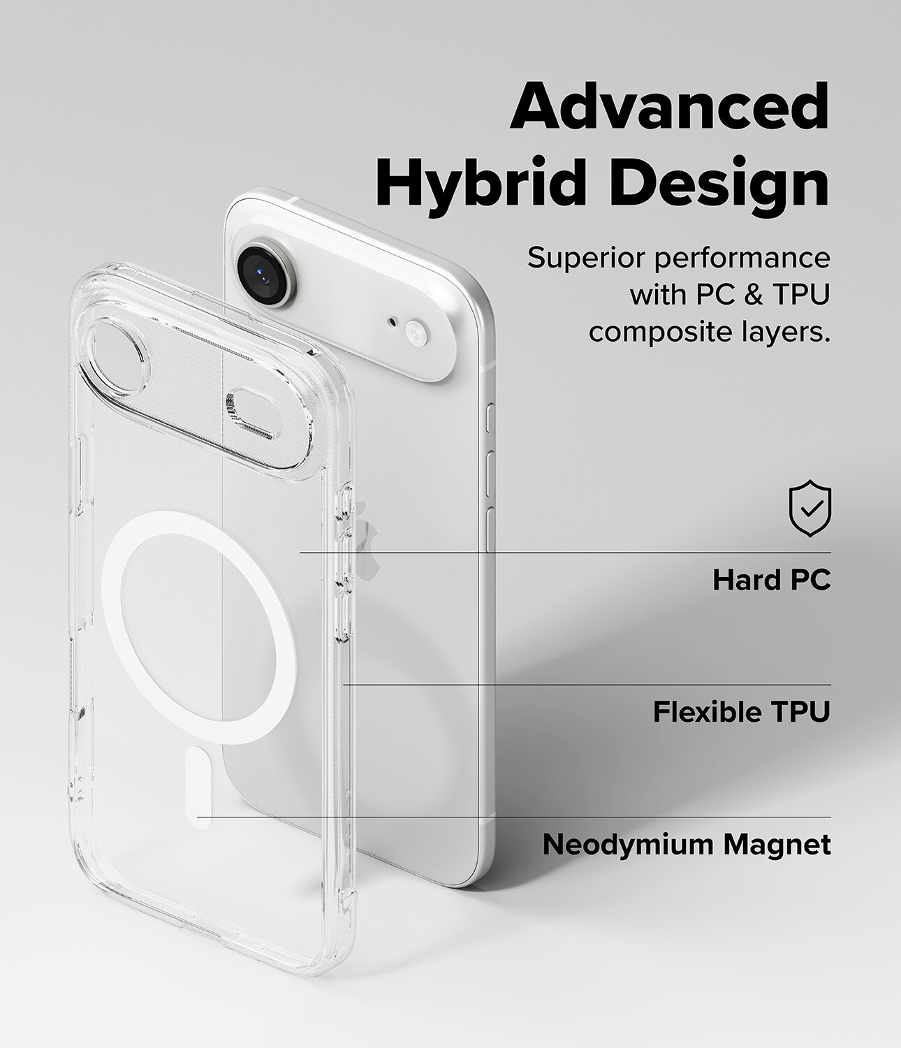 Funda Fusion Magnetic iPhone 17 Air Transparente