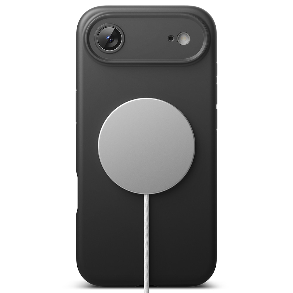 Silicone Magnetic Funda iPhone 17 Air Black