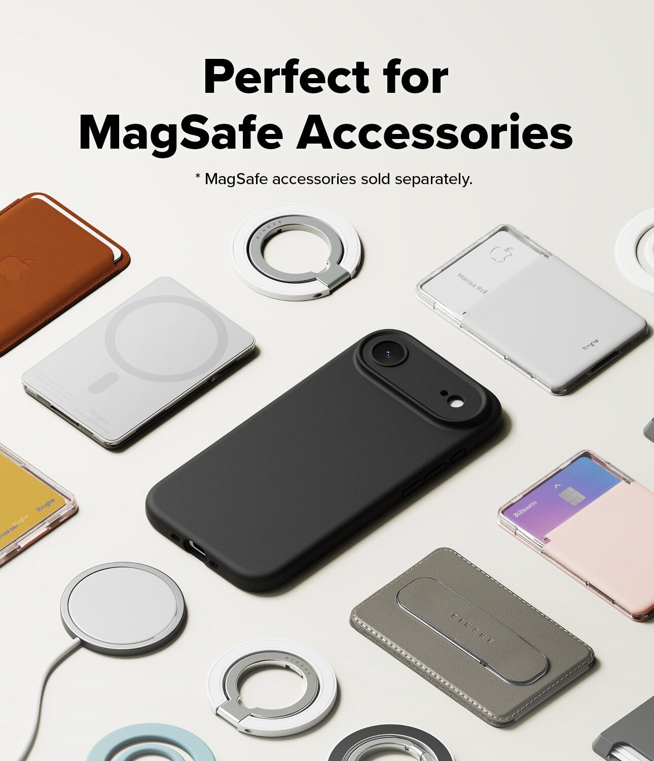Silicone Magnetic Funda iPhone 17 Air Black
