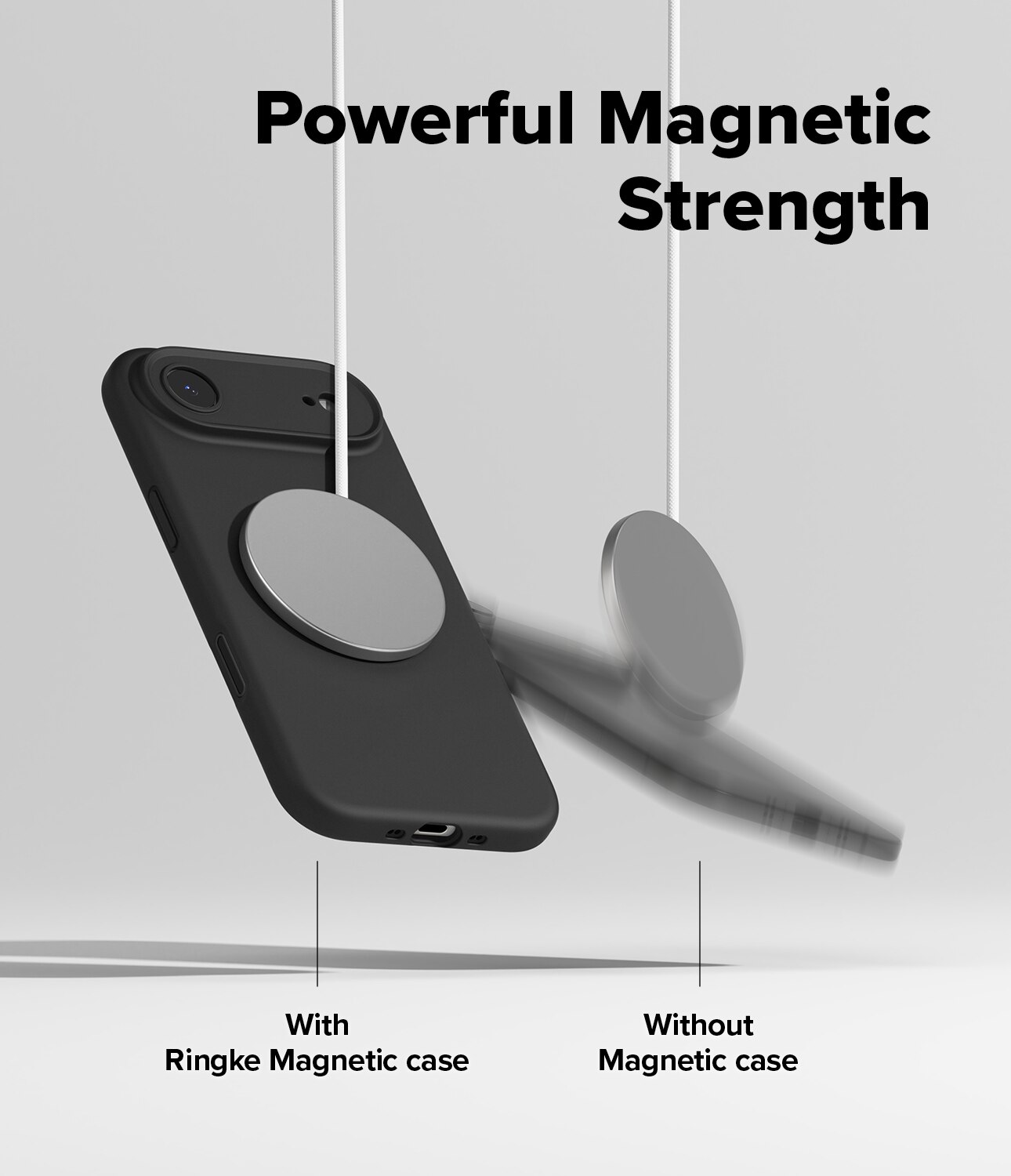 Silicone Magnetic Funda iPhone 17 Air Black