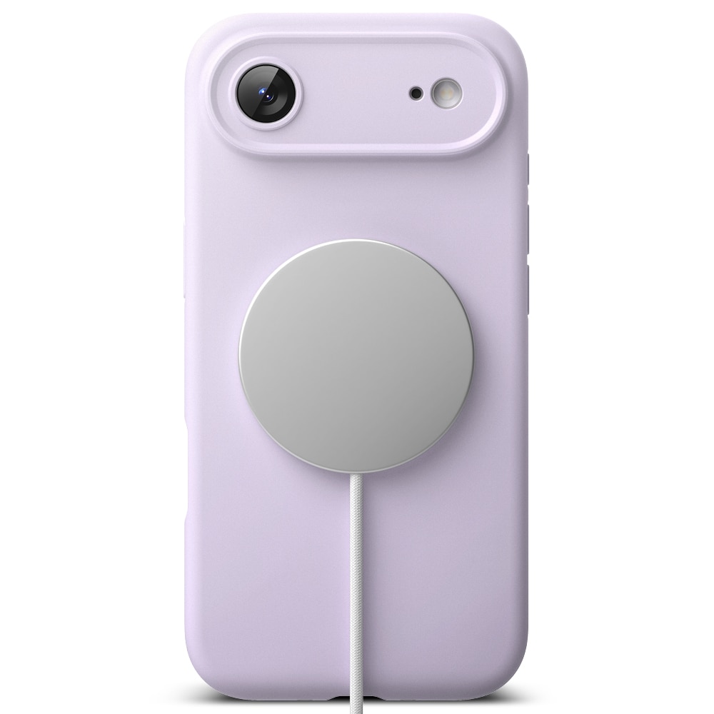 Silicone Magnetic Funda iPhone 17 Air Light Purple