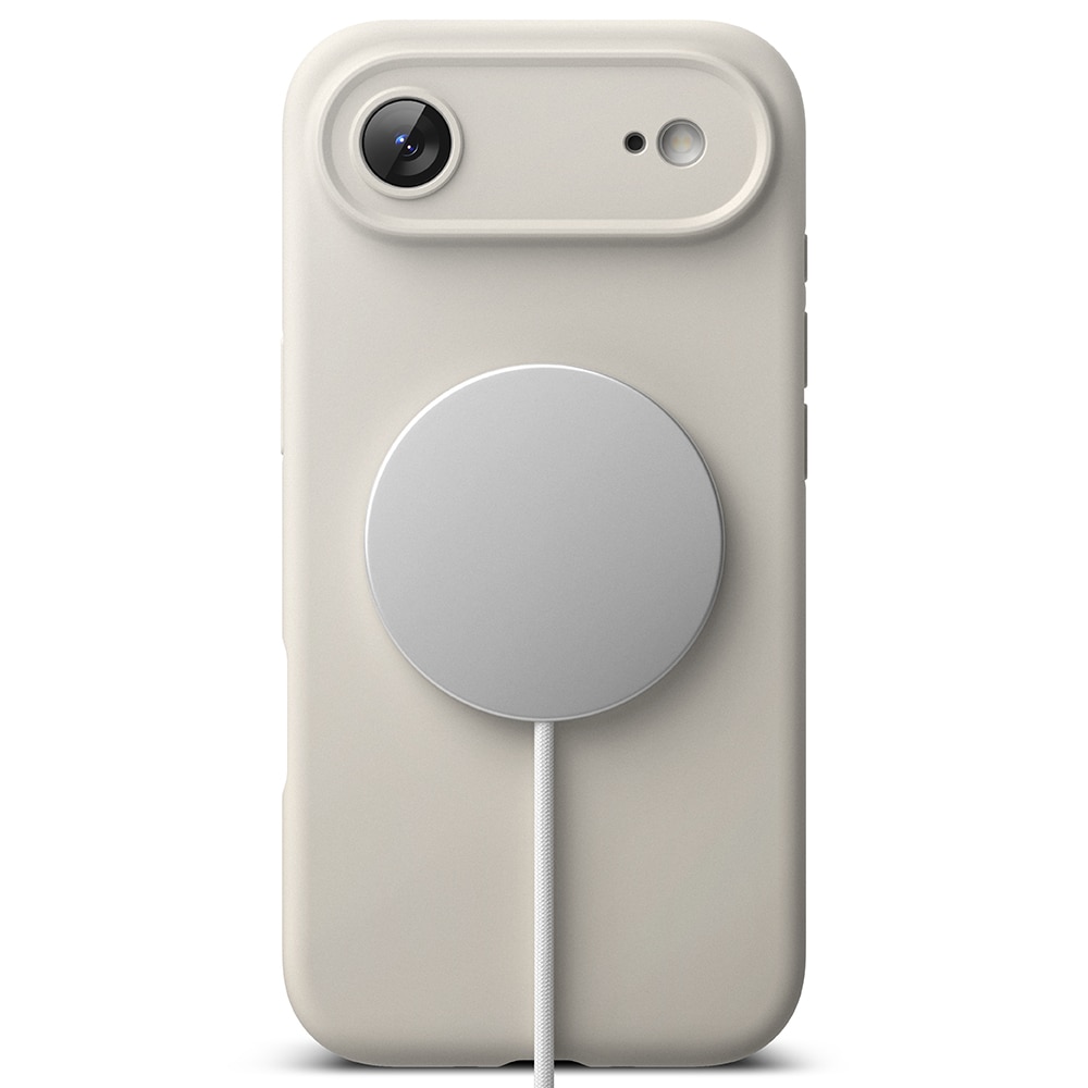 Silicone Magnetic Funda iPhone 17 Air Stone