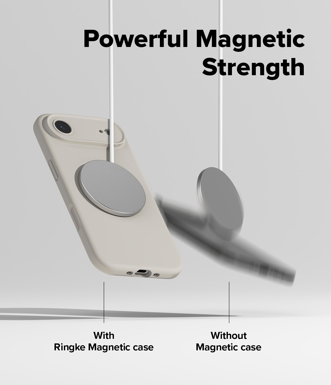 Silicone Magnetic Funda iPhone 17 Air Stone
