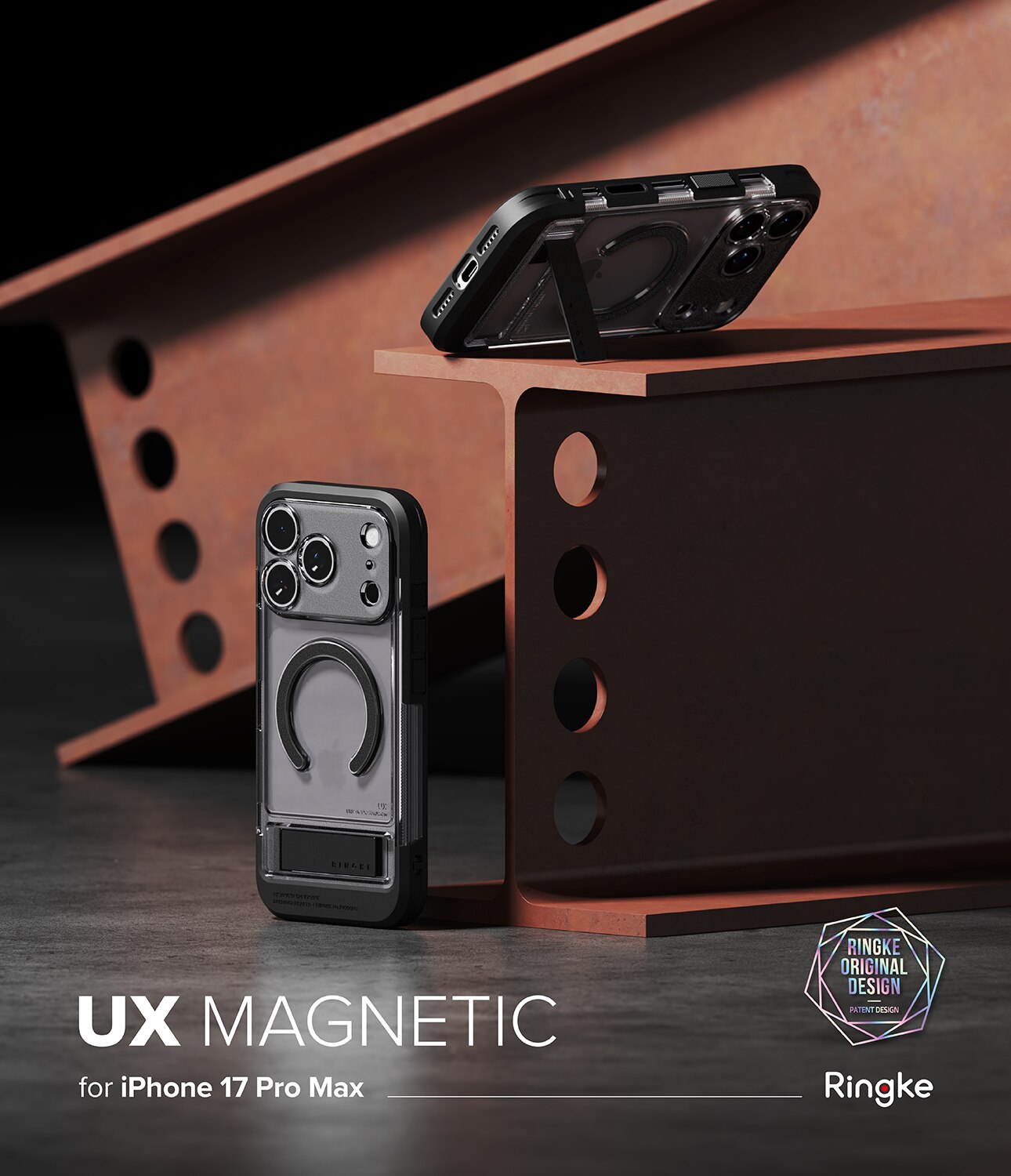 Funda UX Magnetic iPhone 17 Pro Max Smoke Black