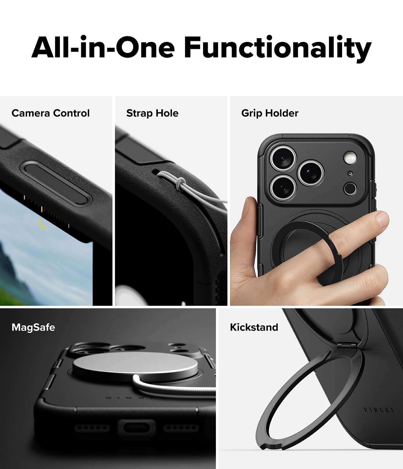 Alles Magnetic Funda iPhone 17 Pro Negro