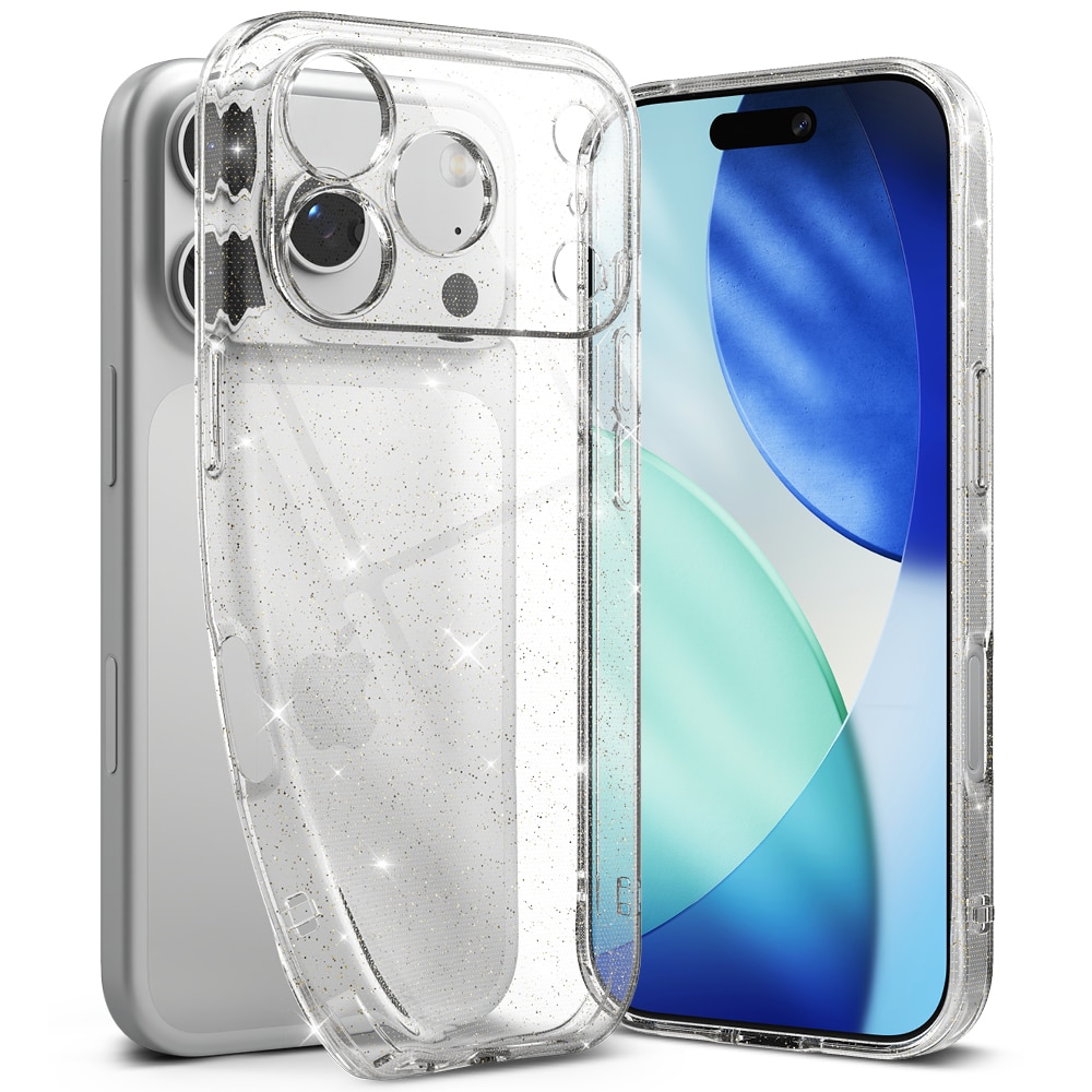 Funda Air iPhone 17 Pro Glitter Clear