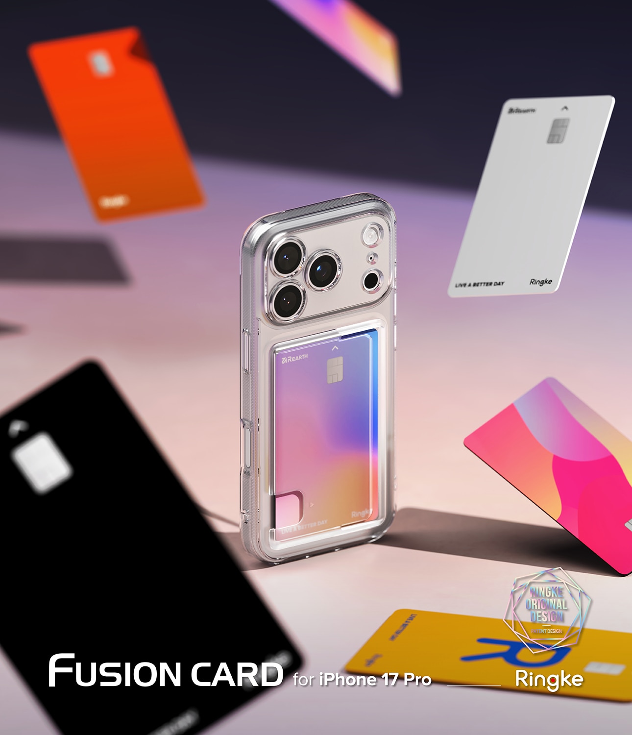 Funda Fusion Card iPhone 17 Pro Max Transparente