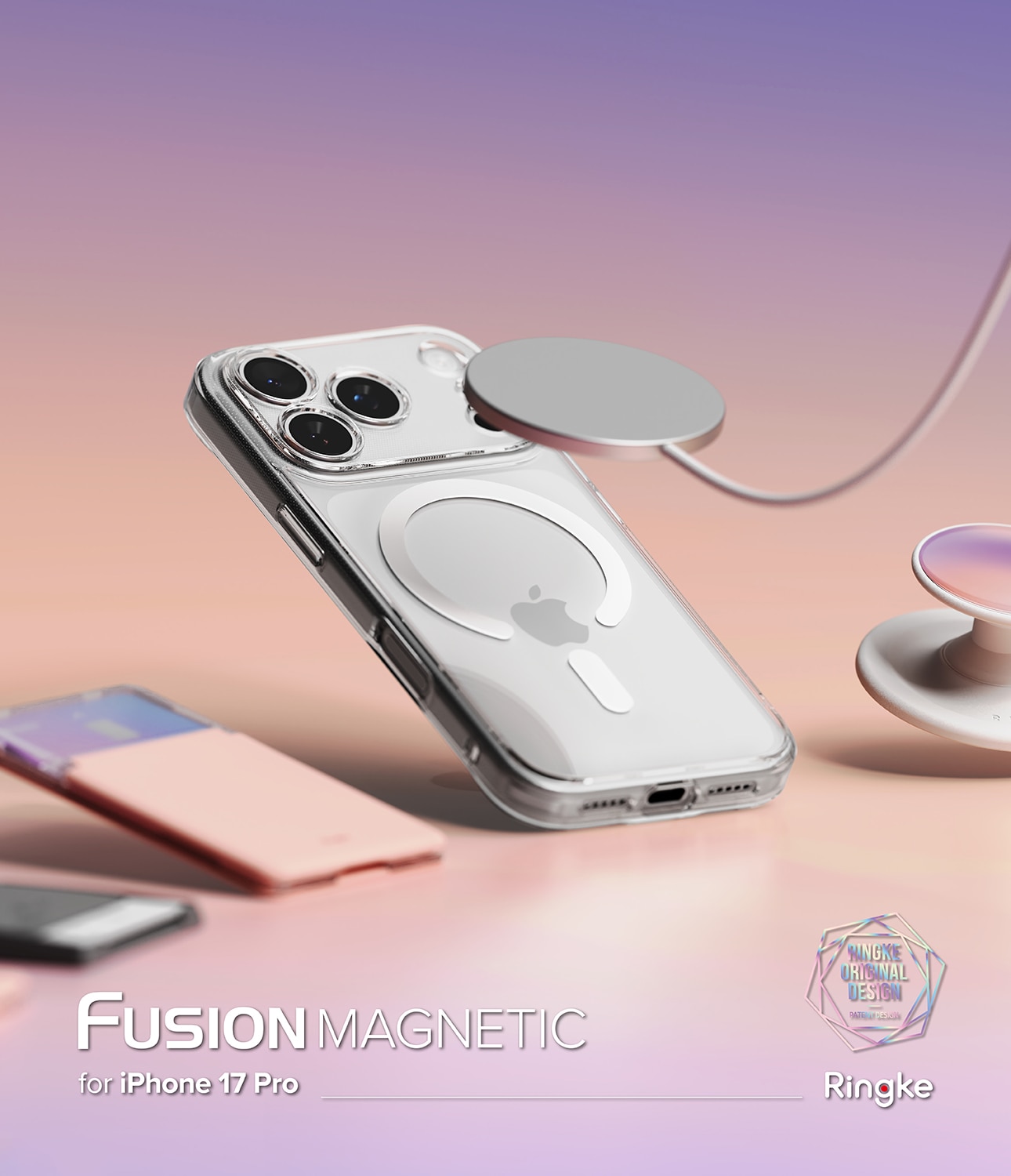 Funda Fusion Magnetic iPhone 17 Pro Max Transparente
