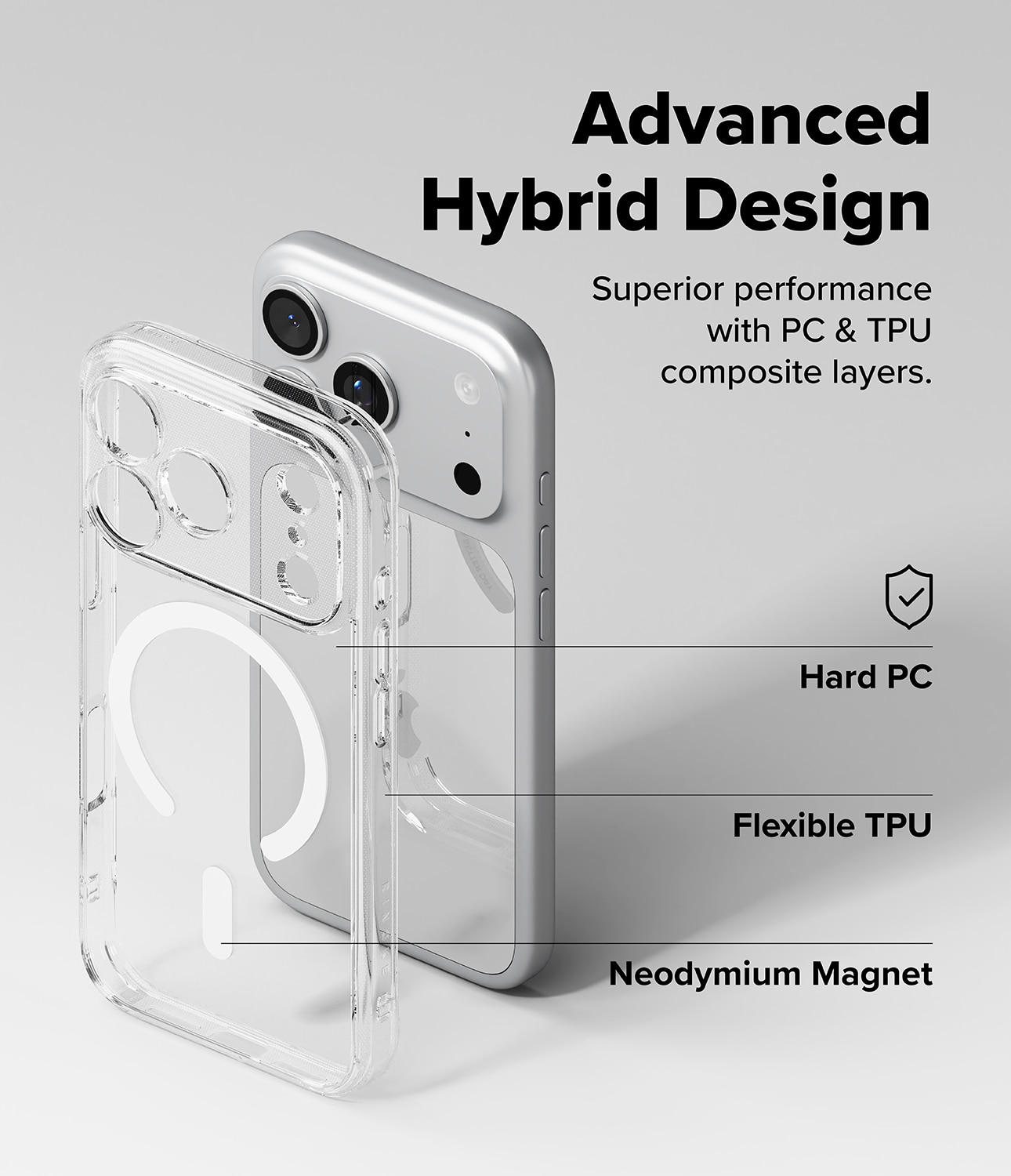 Funda Fusion Magnetic iPhone 17 Pro Max Transparente