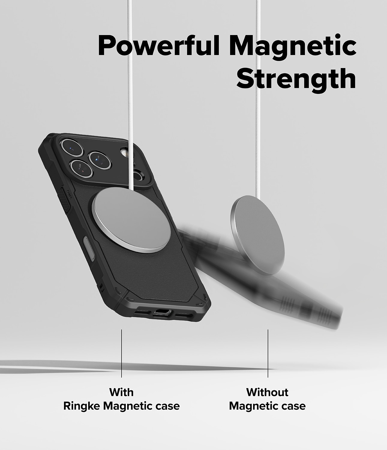 Rugged Gear Magnetic Funda iPhone 17 Pro Black