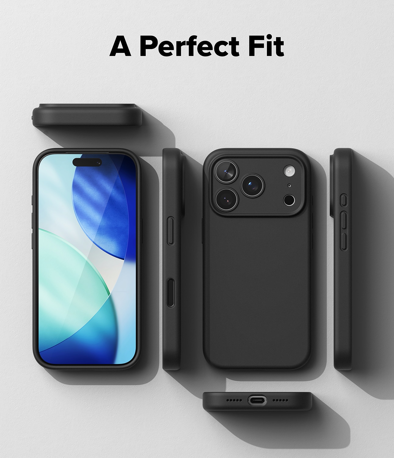 Silicone Magnetic Funda iPhone 17 Pro Max Black