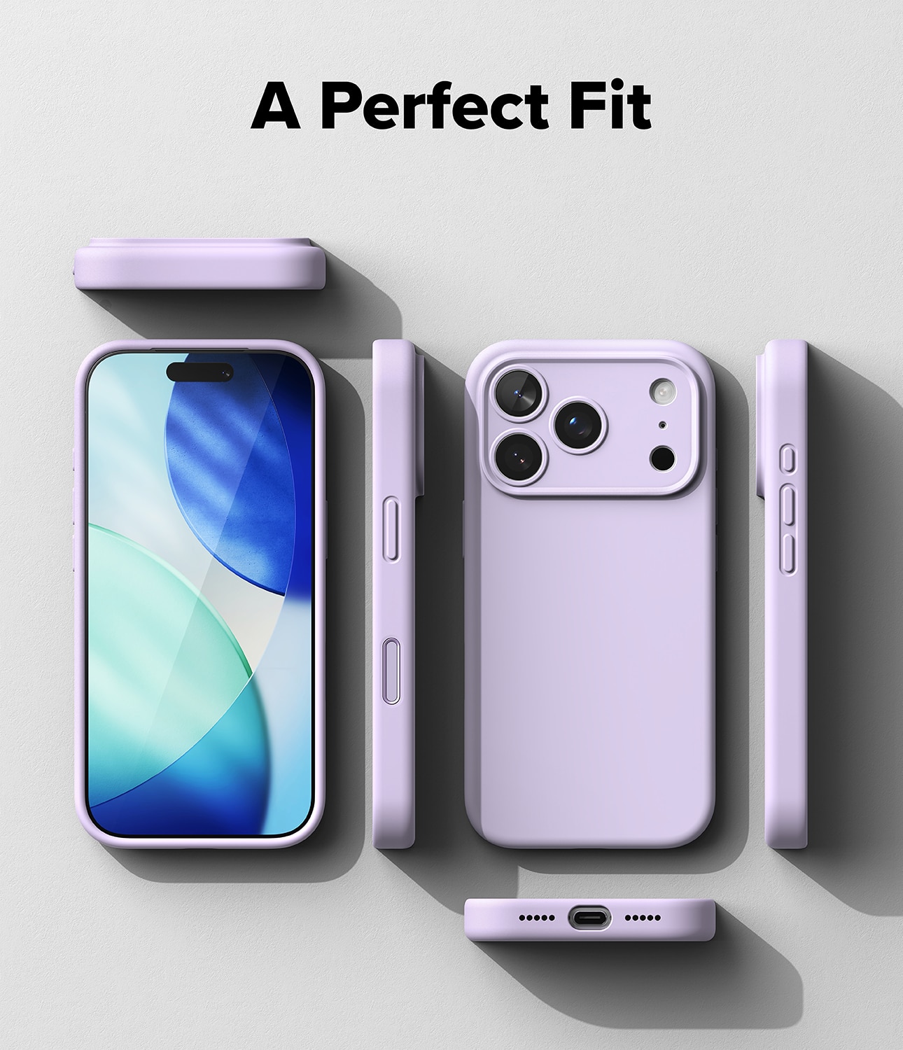 Silicone Magnetic Funda iPhone 17 Pro Max Light Purple