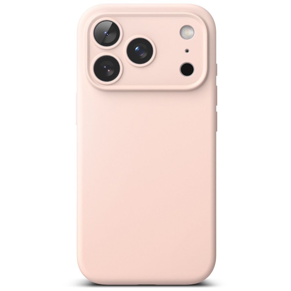 Silicone Magnetic Funda iPhone 17 Pro Pink Sand