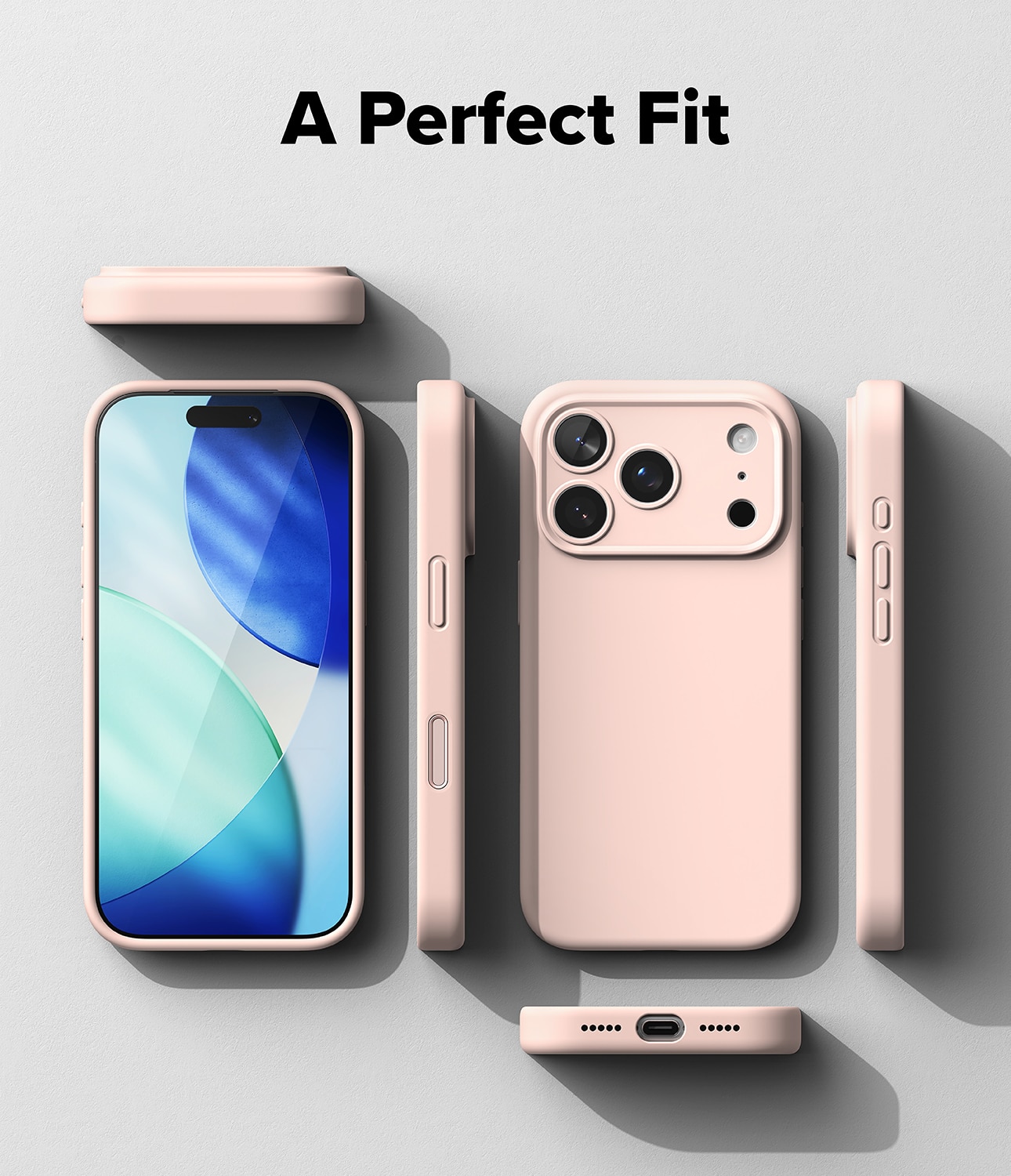 Silicone Magnetic Funda iPhone 17 Pro Pink Sand