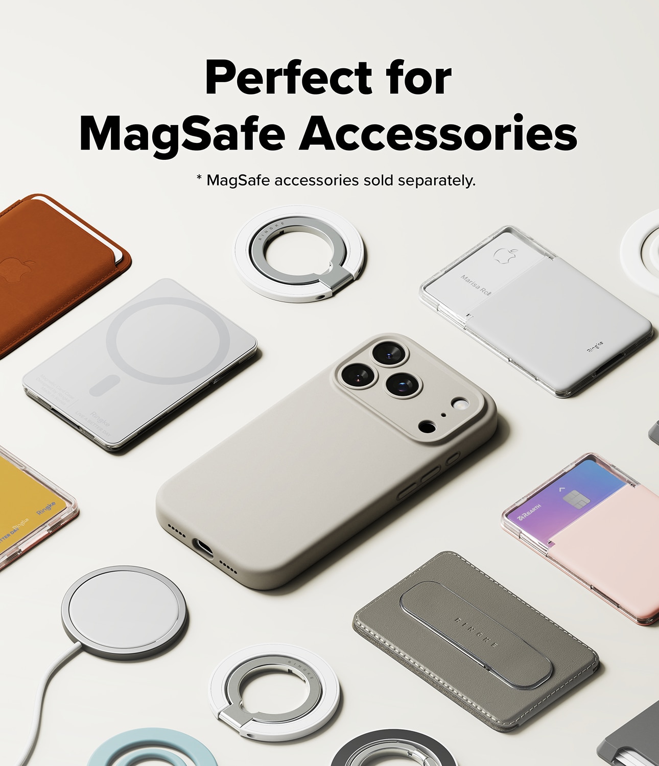 Silicone Magnetic Funda iPhone 17 Pro Max Stone