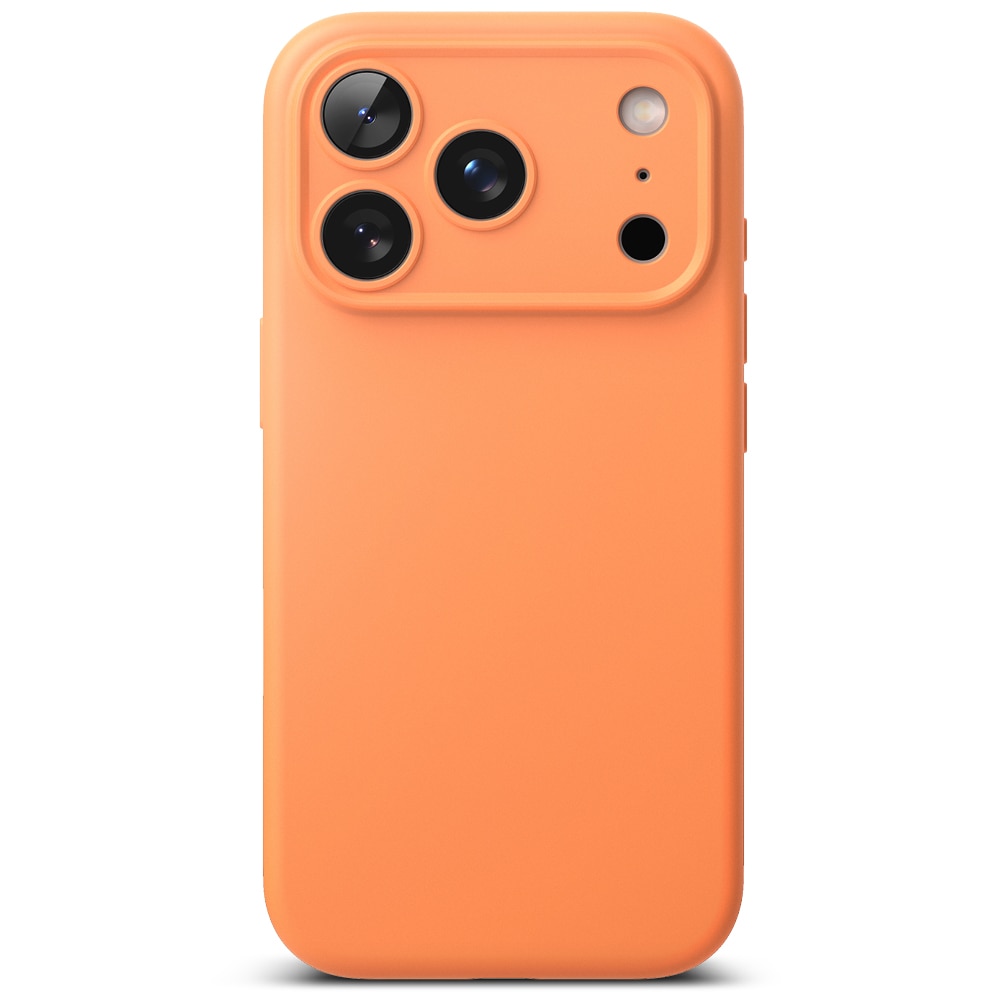 Silicone Magnetic Funda iPhone 17 Pro Tangerine