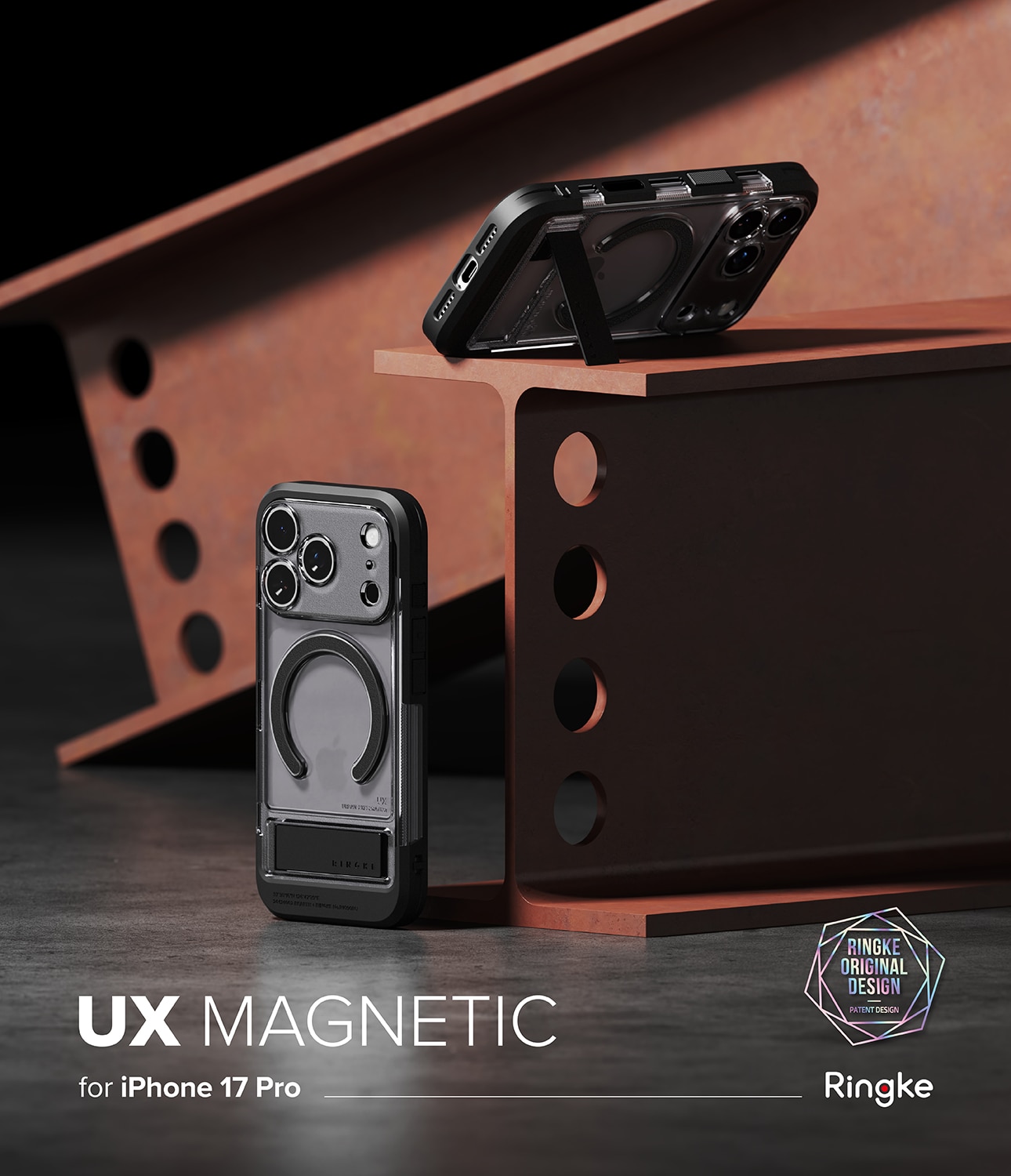 Funda UX Magnetic iPhone 17 Pro Smoke Black