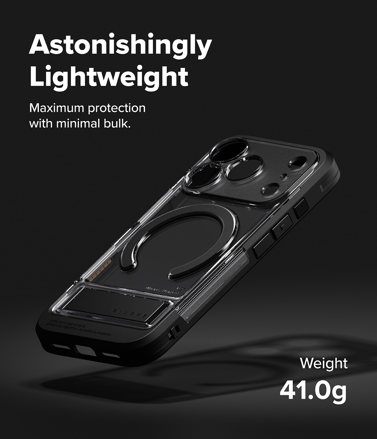 Funda UX Magnetic iPhone 17 Pro Smoke Black