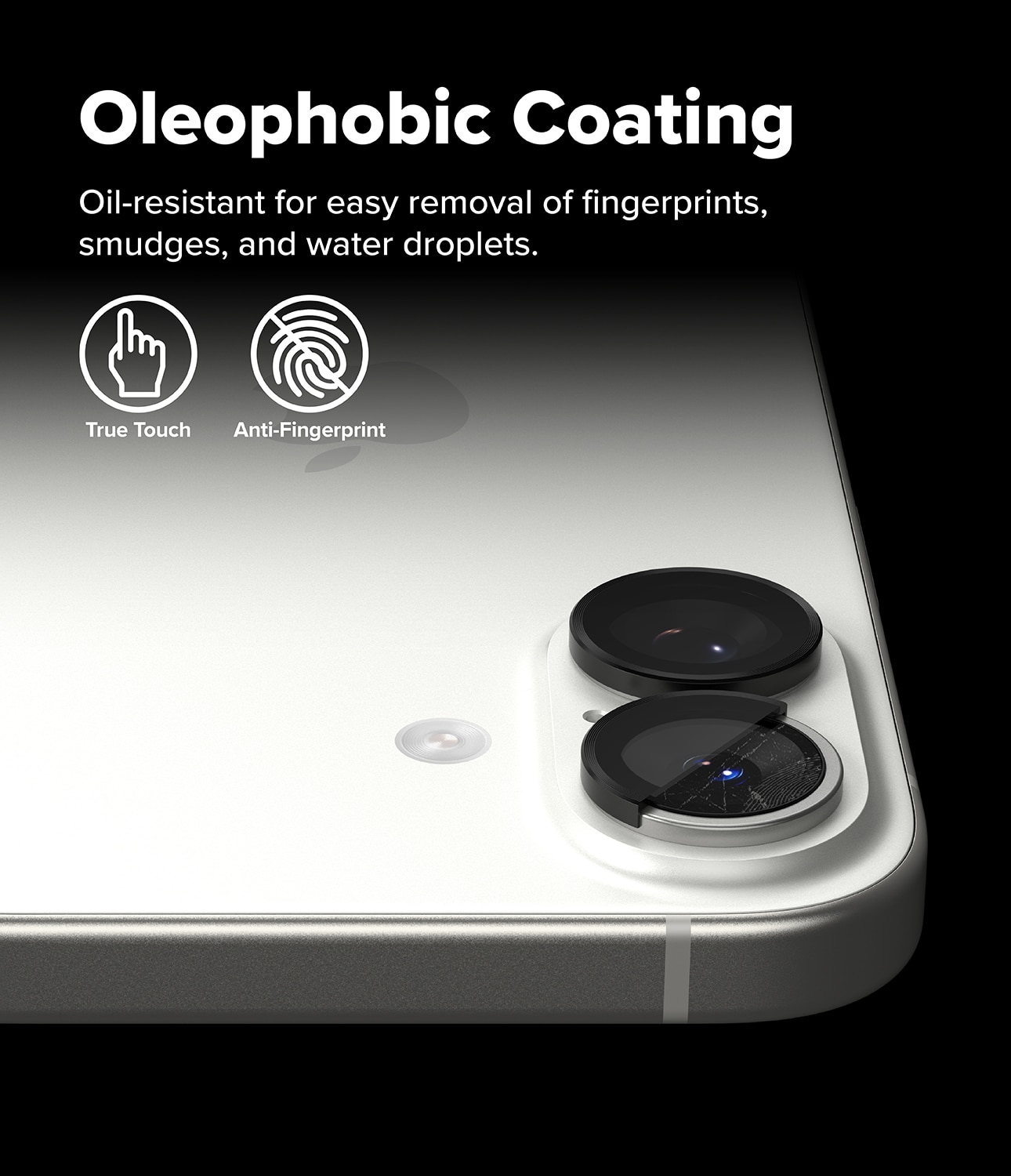 Camera Lens Frame Glass (2 piezas) iPhone 17 Black