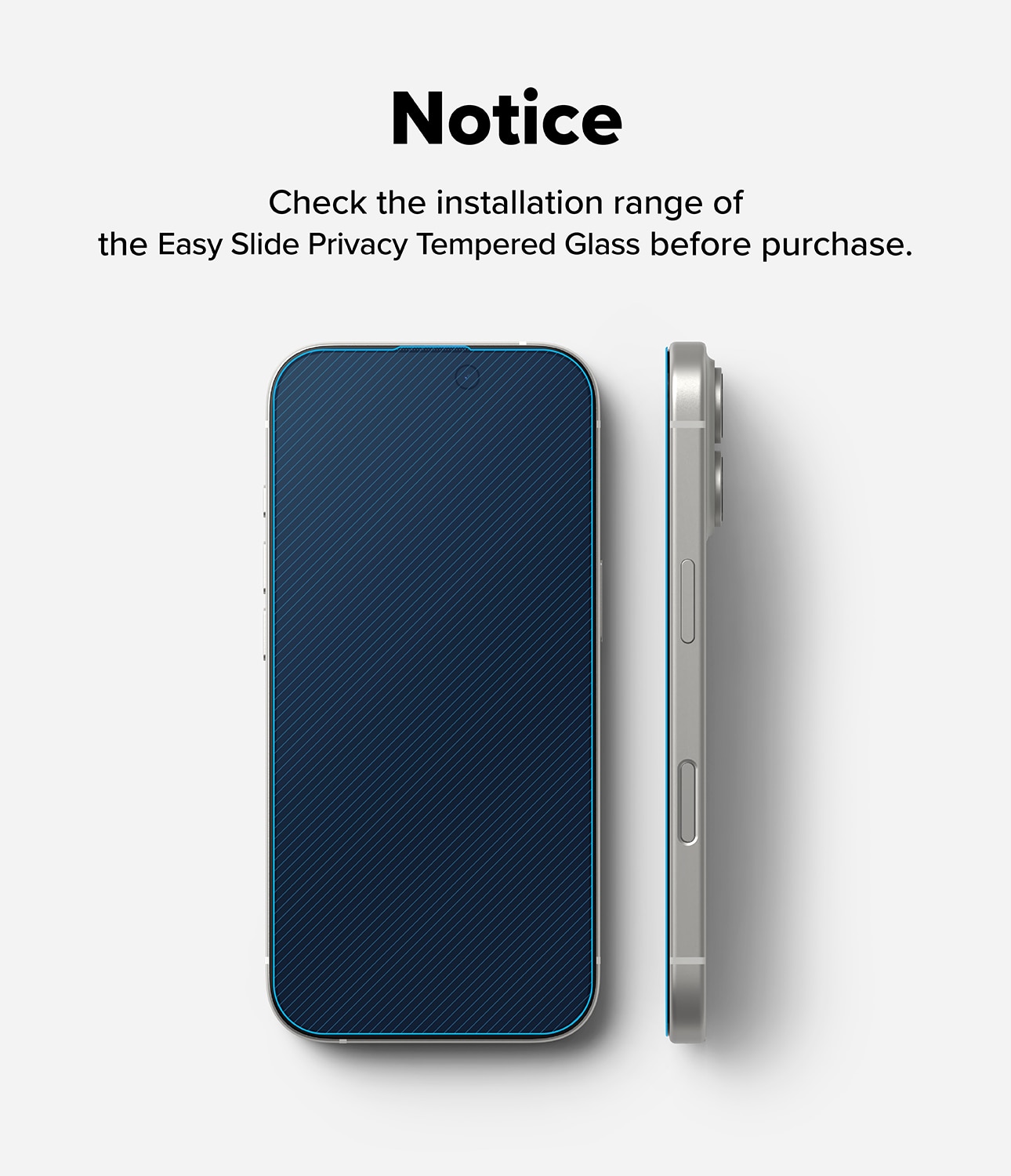 Easy Slide Privacy Glass (2 piezas) iPhone 17