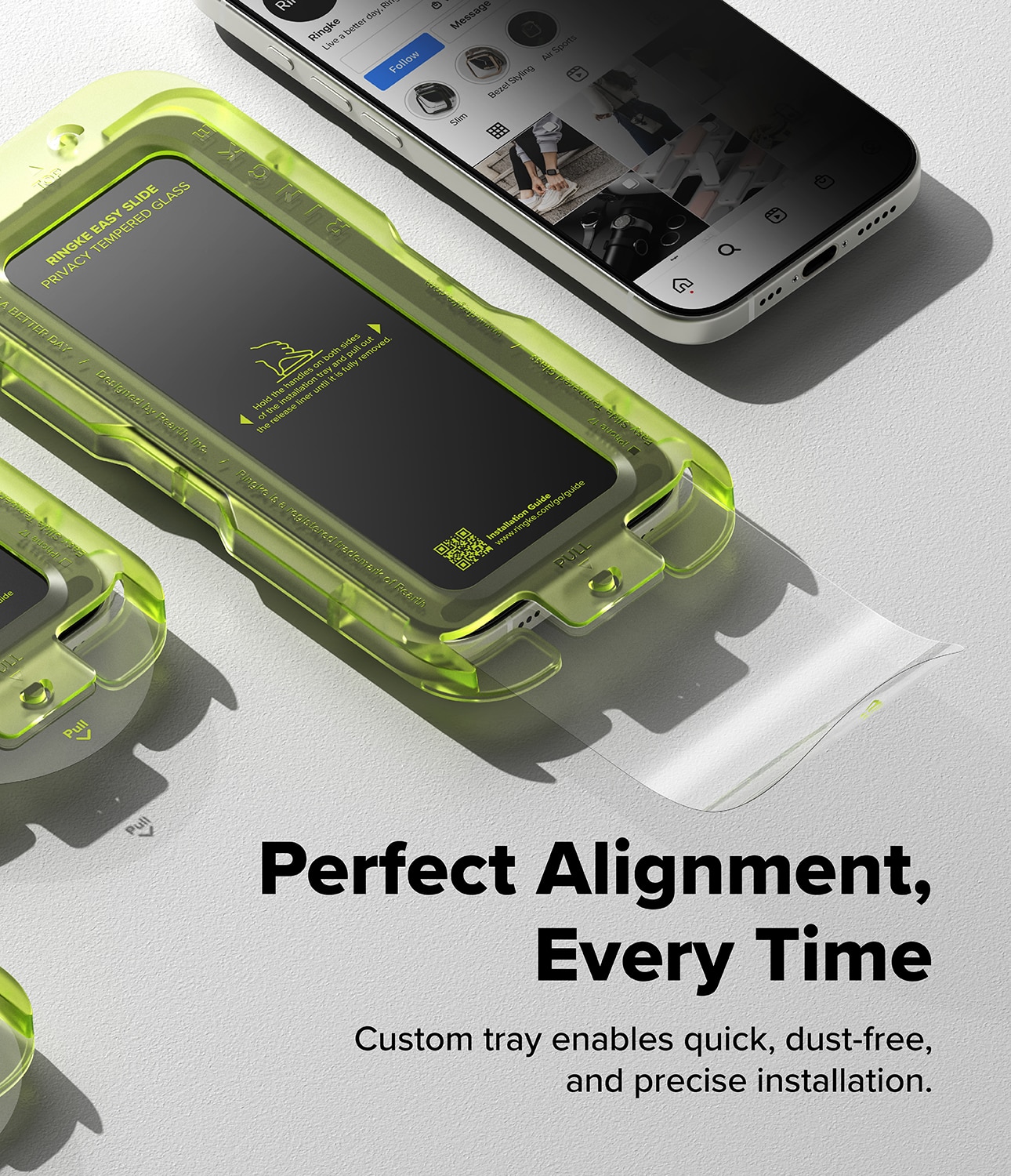 Easy Slide Privacy Glass (2 piezas) iPhone 17