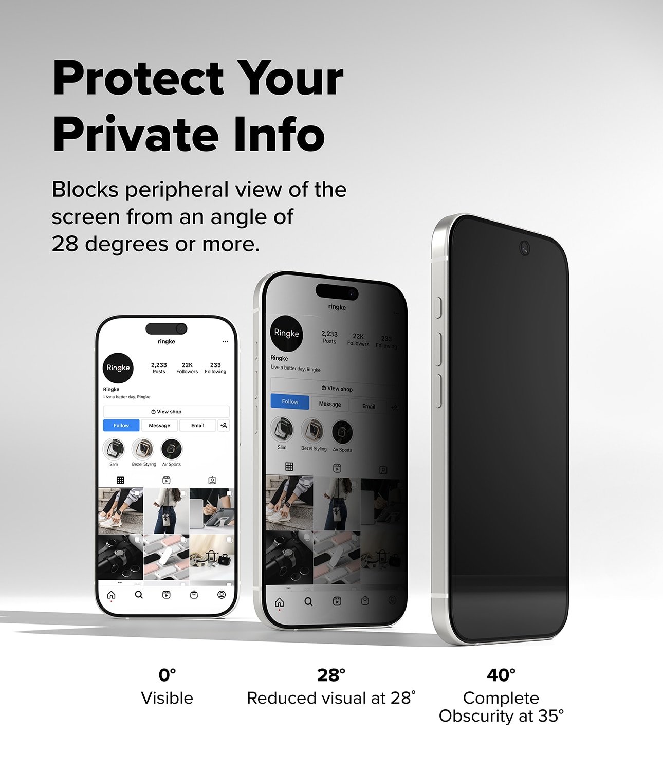 Easy Slide Privacy Glass (2 piezas) iPhone 17