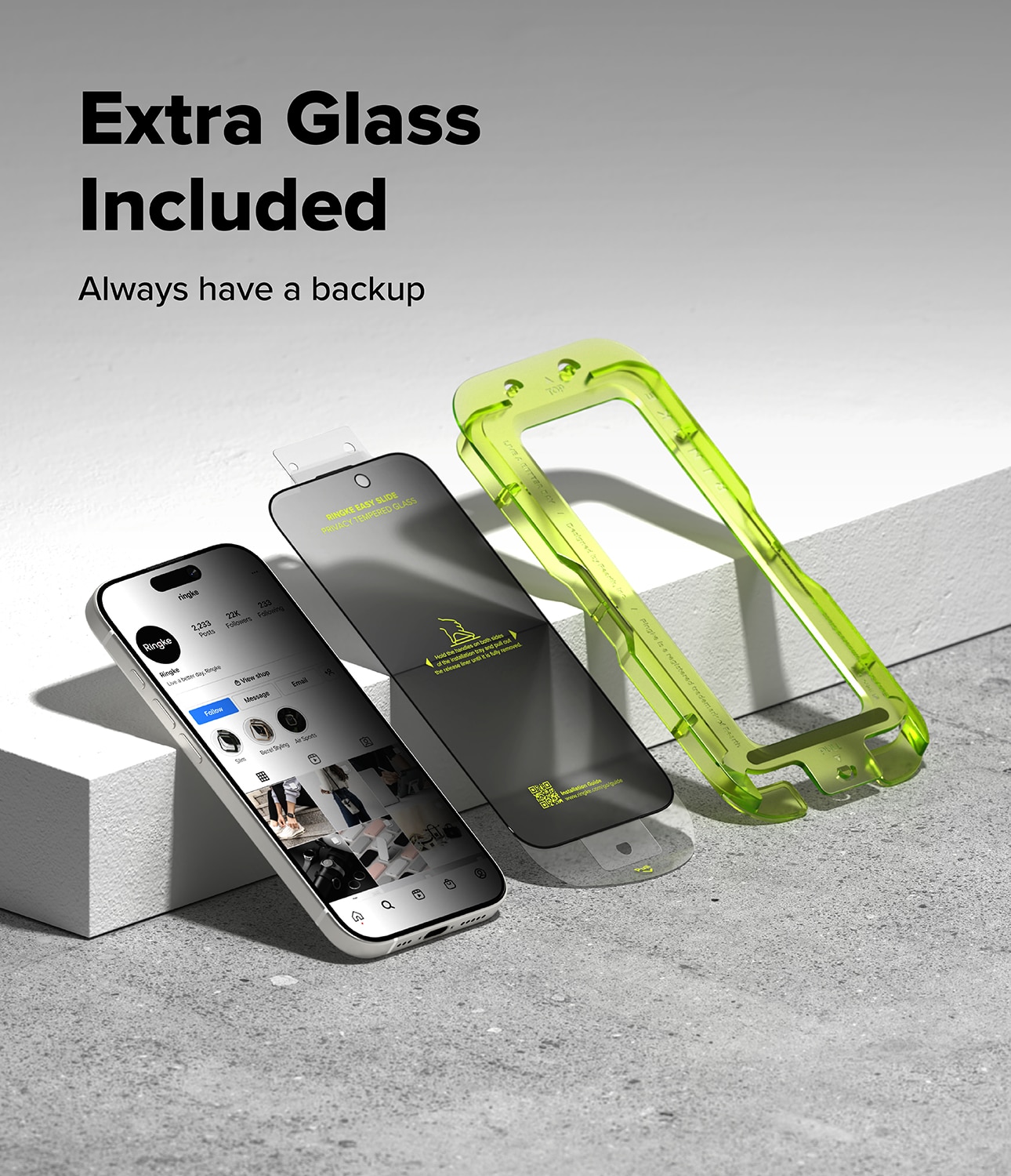 Easy Slide Privacy Glass (2 piezas) iPhone 17