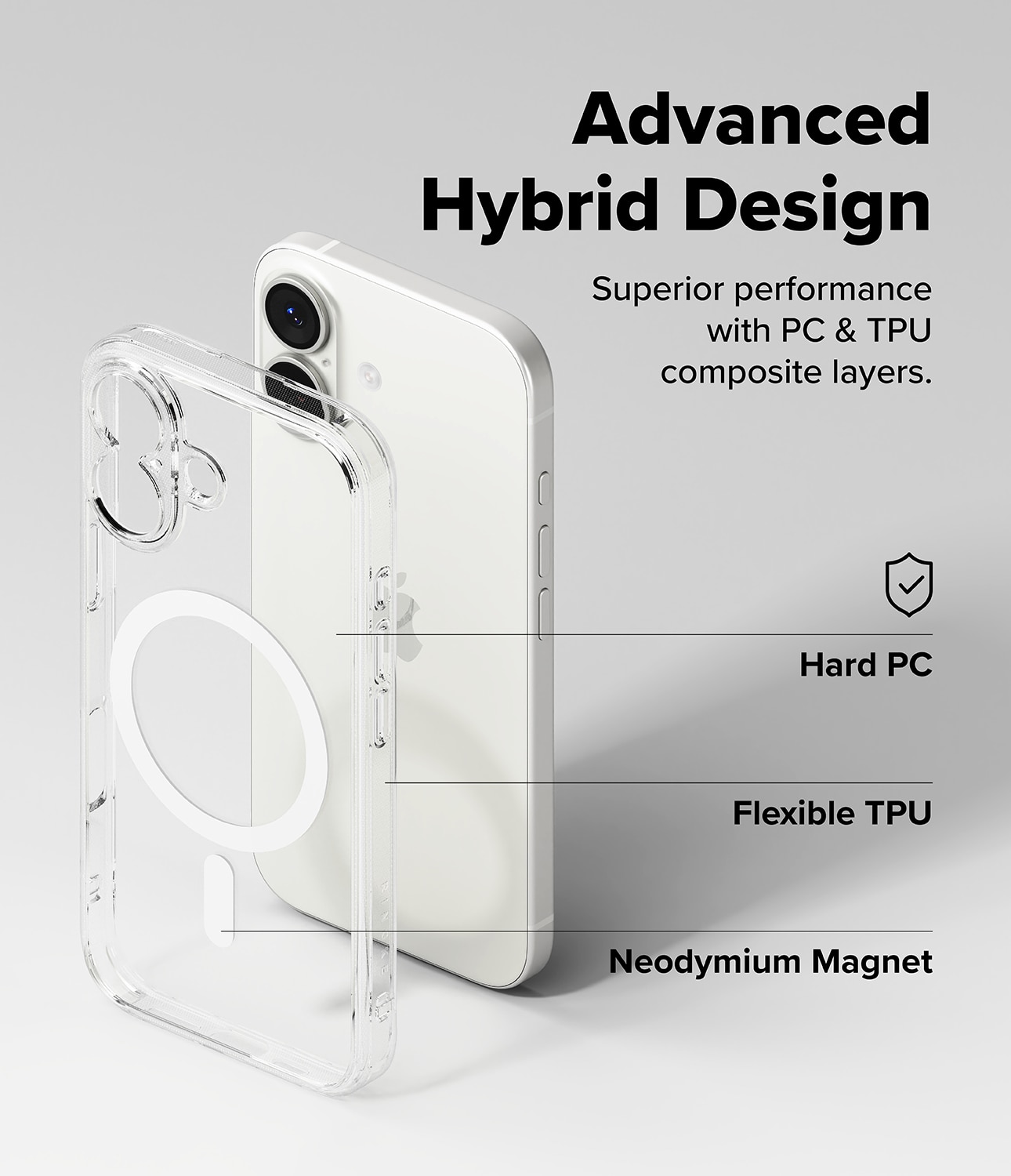 Funda Fusion Magnetic iPhone 17 Transparente
