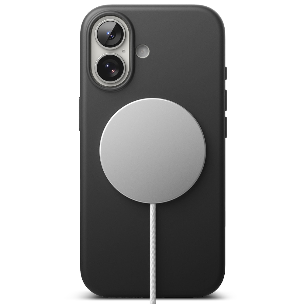 Silicone Magnetic Funda iPhone 17 Black