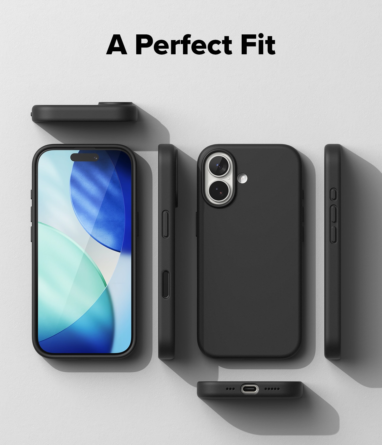 Silicone Magnetic Funda iPhone 17 Black
