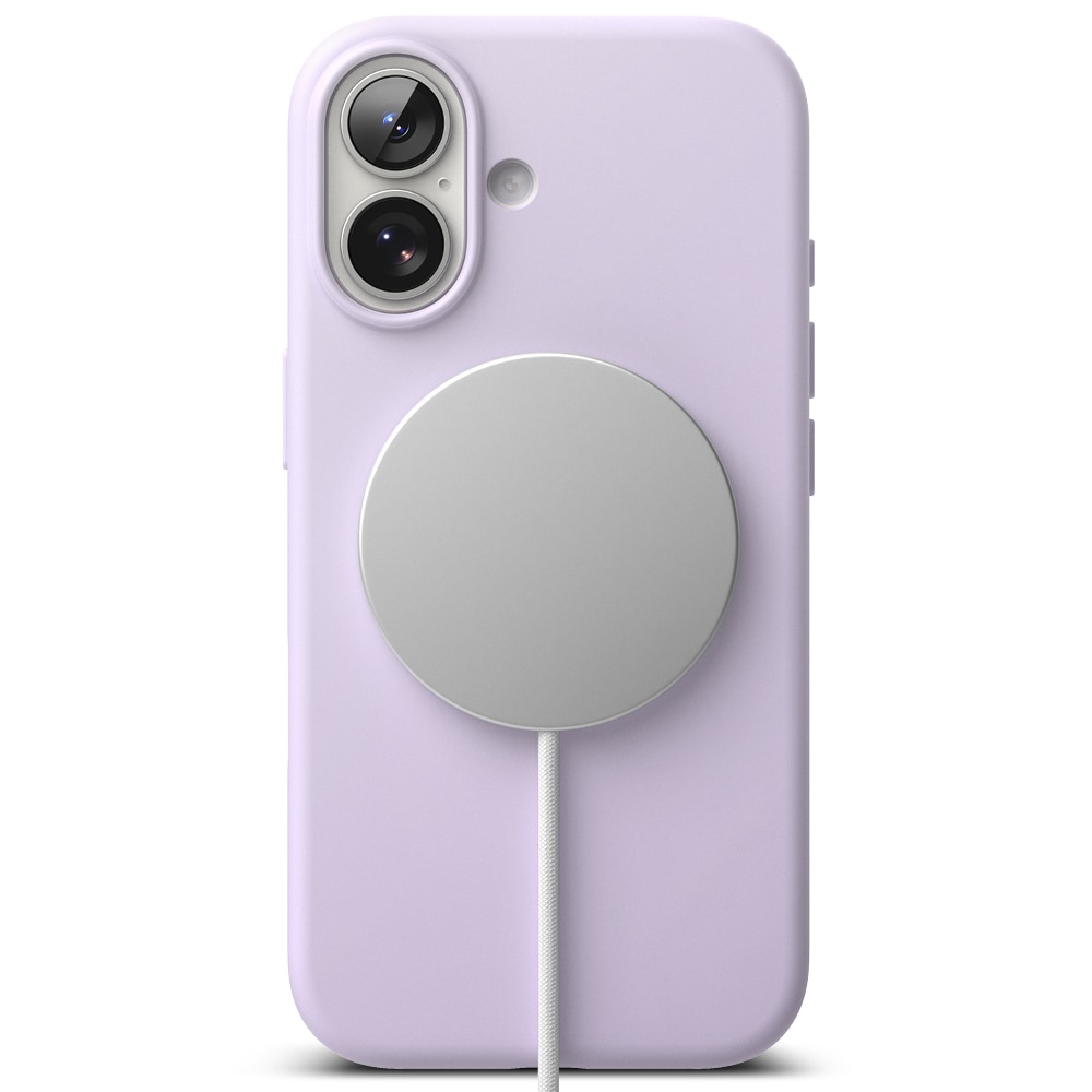 Silicone Magnetic Funda iPhone 17 Light Purple