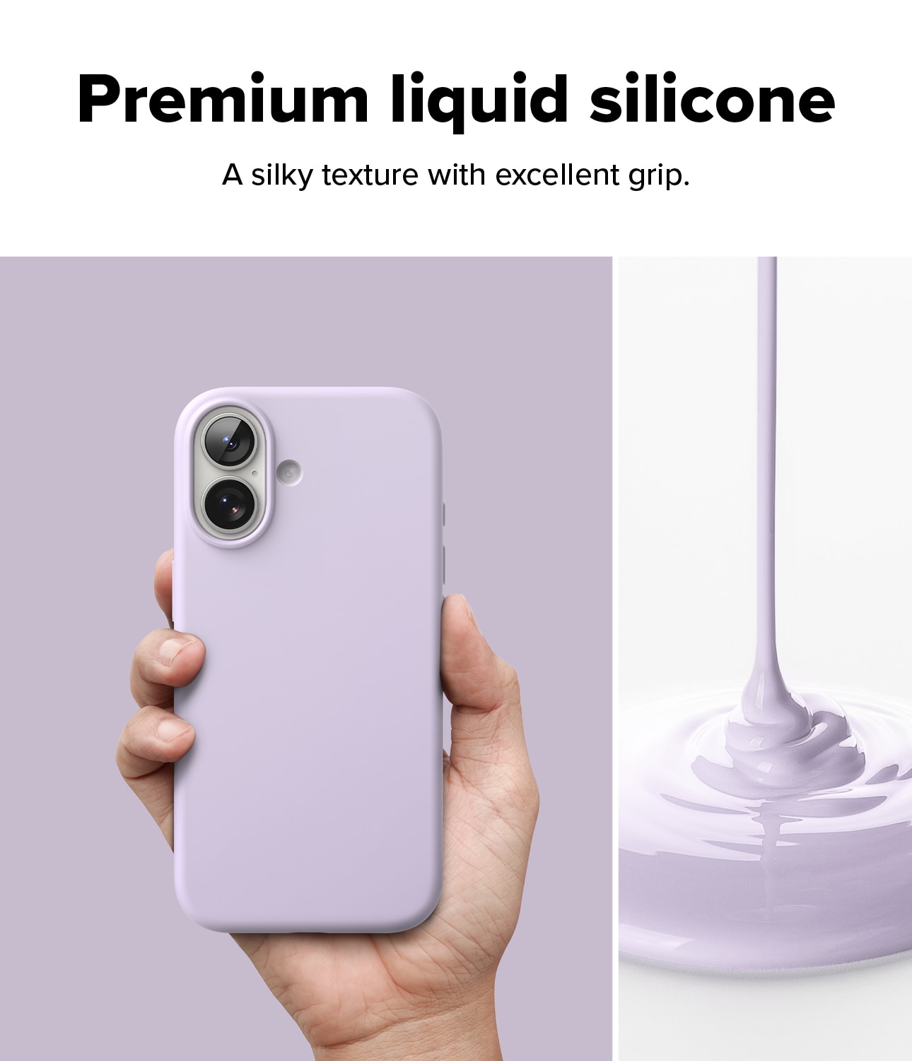 Silicone Magnetic Funda iPhone 17 Light Purple