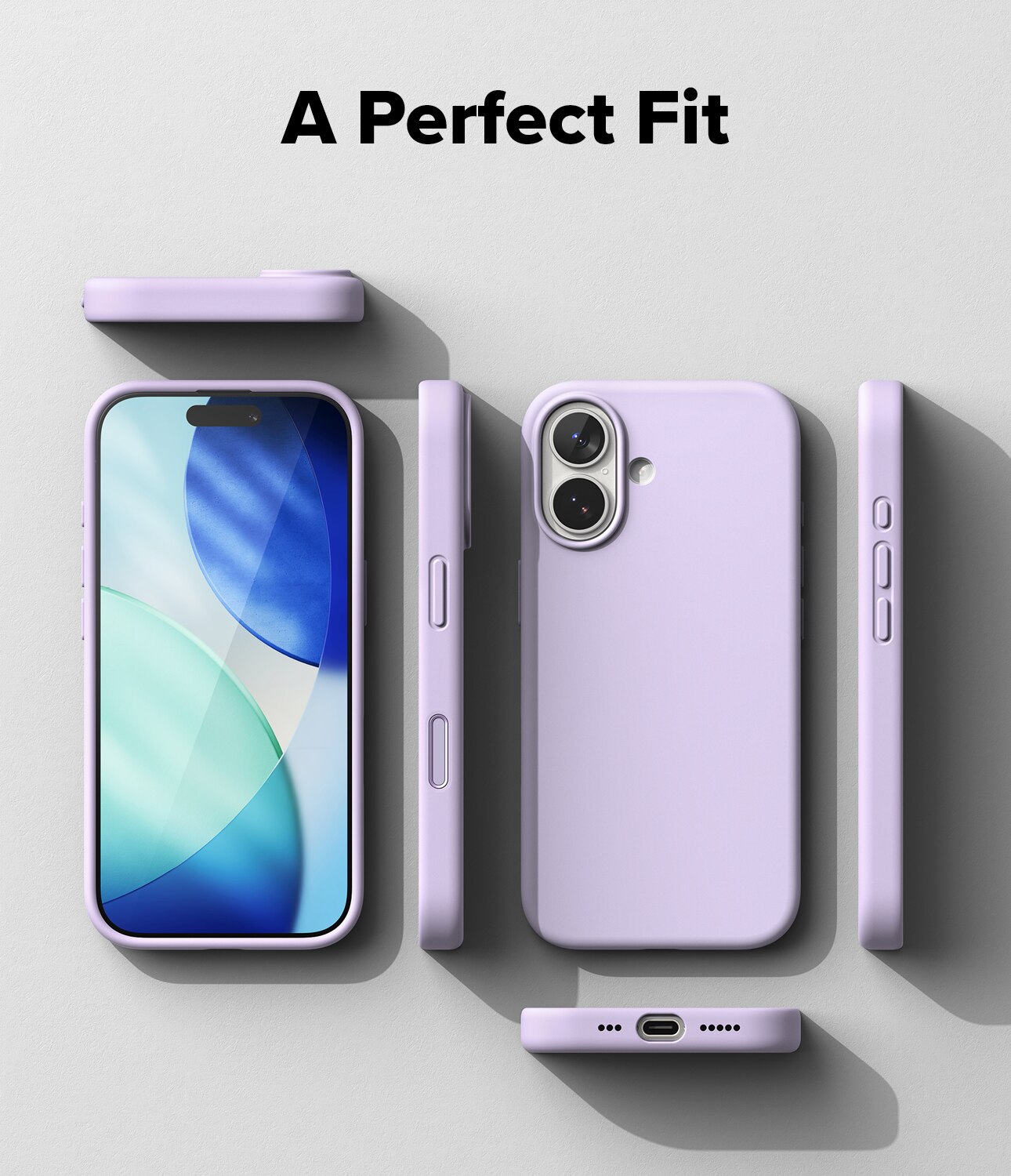 Silicone Magnetic Funda iPhone 17 Light Purple