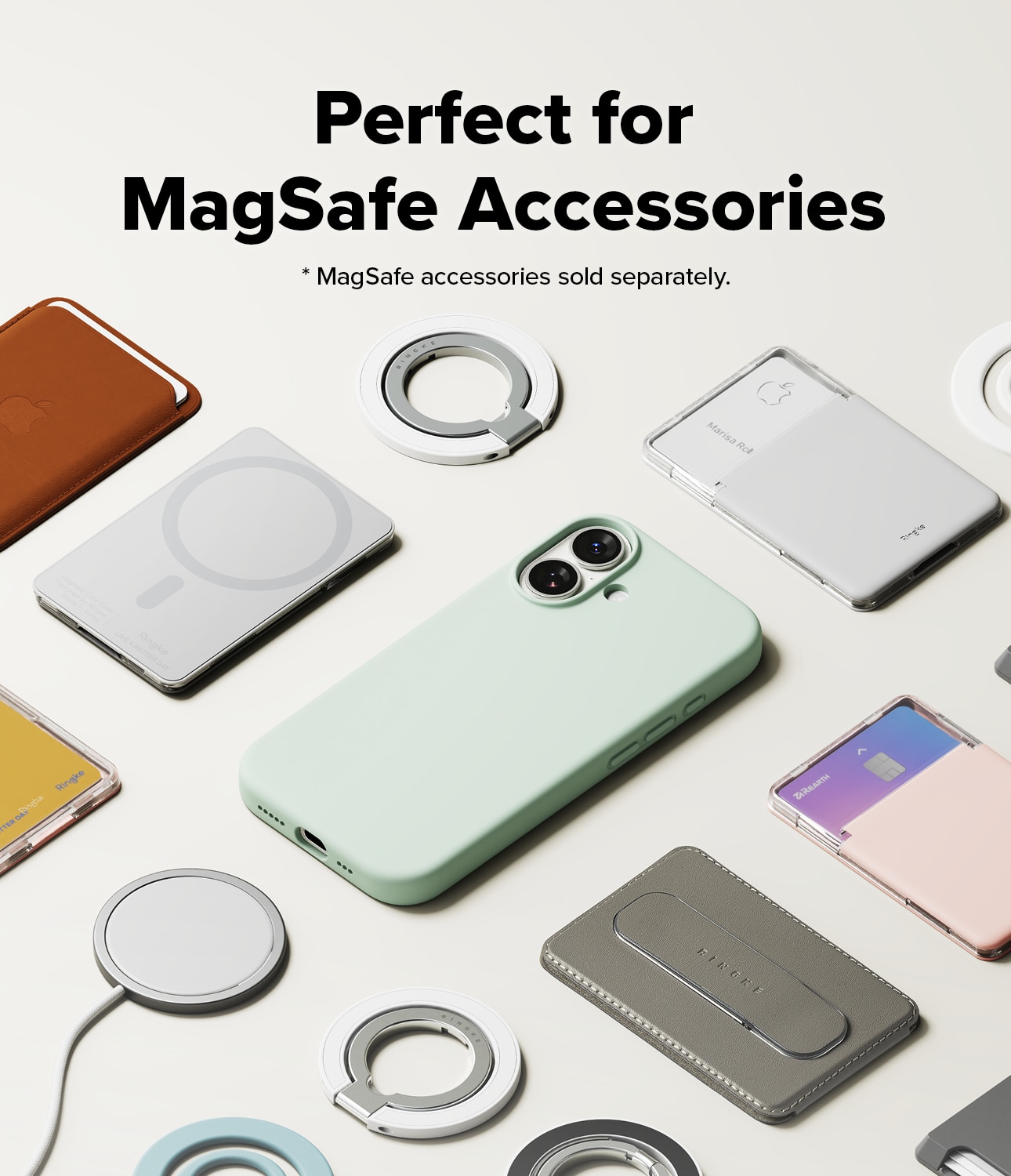 Silicone Magnetic Funda iPhone 17 Soft Mint