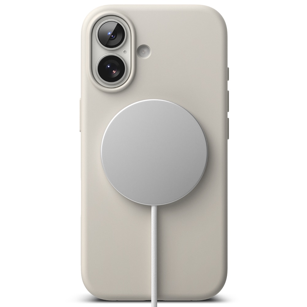 Silicone Magnetic Funda iPhone 17 Stone
