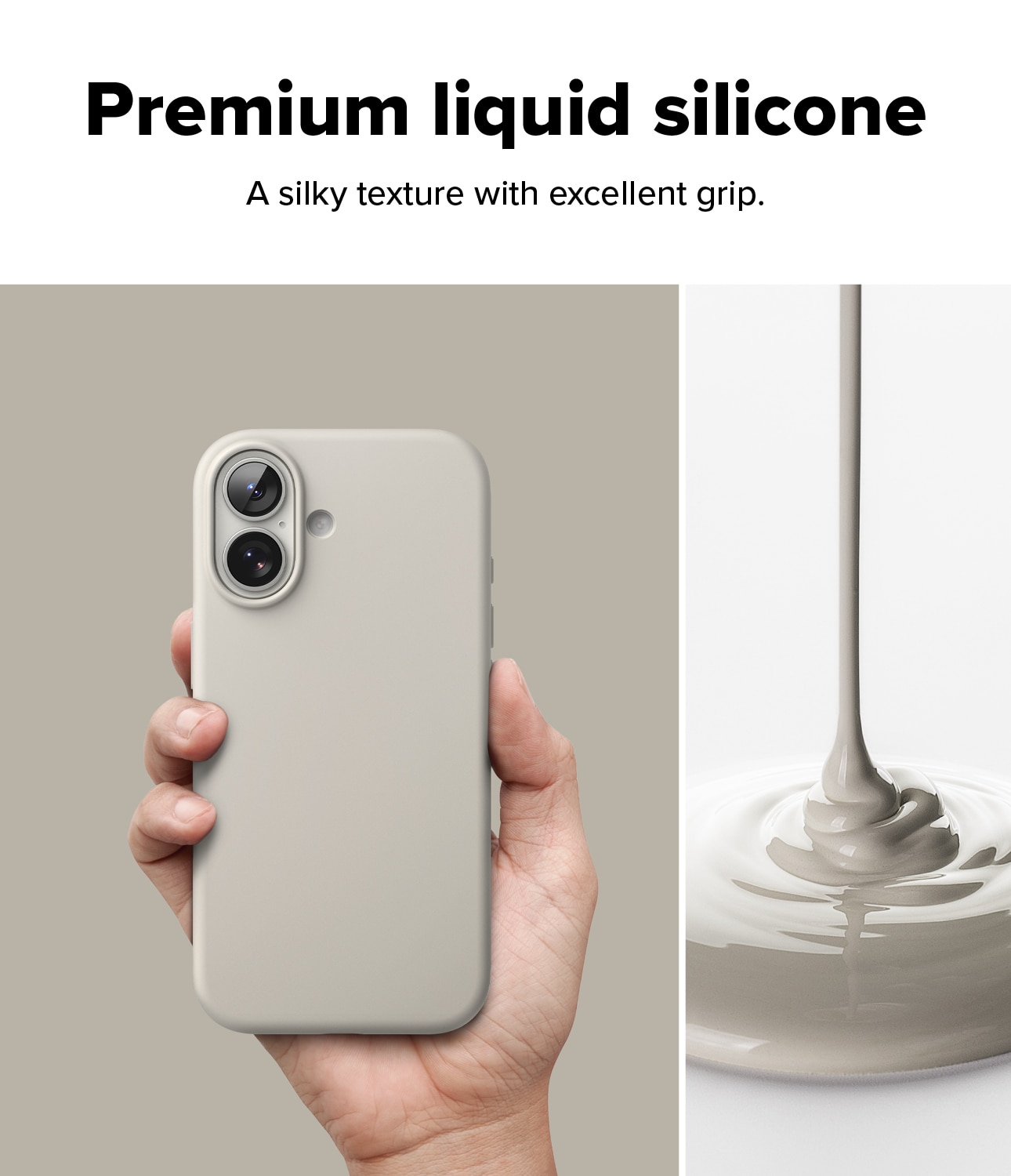 Silicone Magnetic Funda iPhone 17 Stone