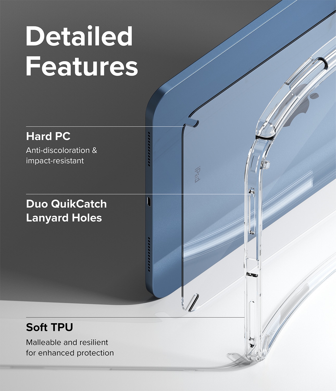 Funda Fusion Apple iPad 11 11th Gen (2025) Clear