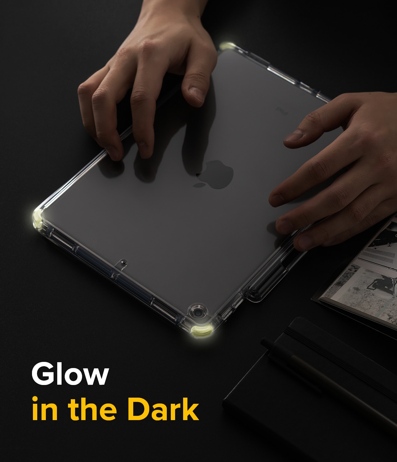Funda Fusion Plus iPad 10.2 7th Gen (2019) White/Lime Glow