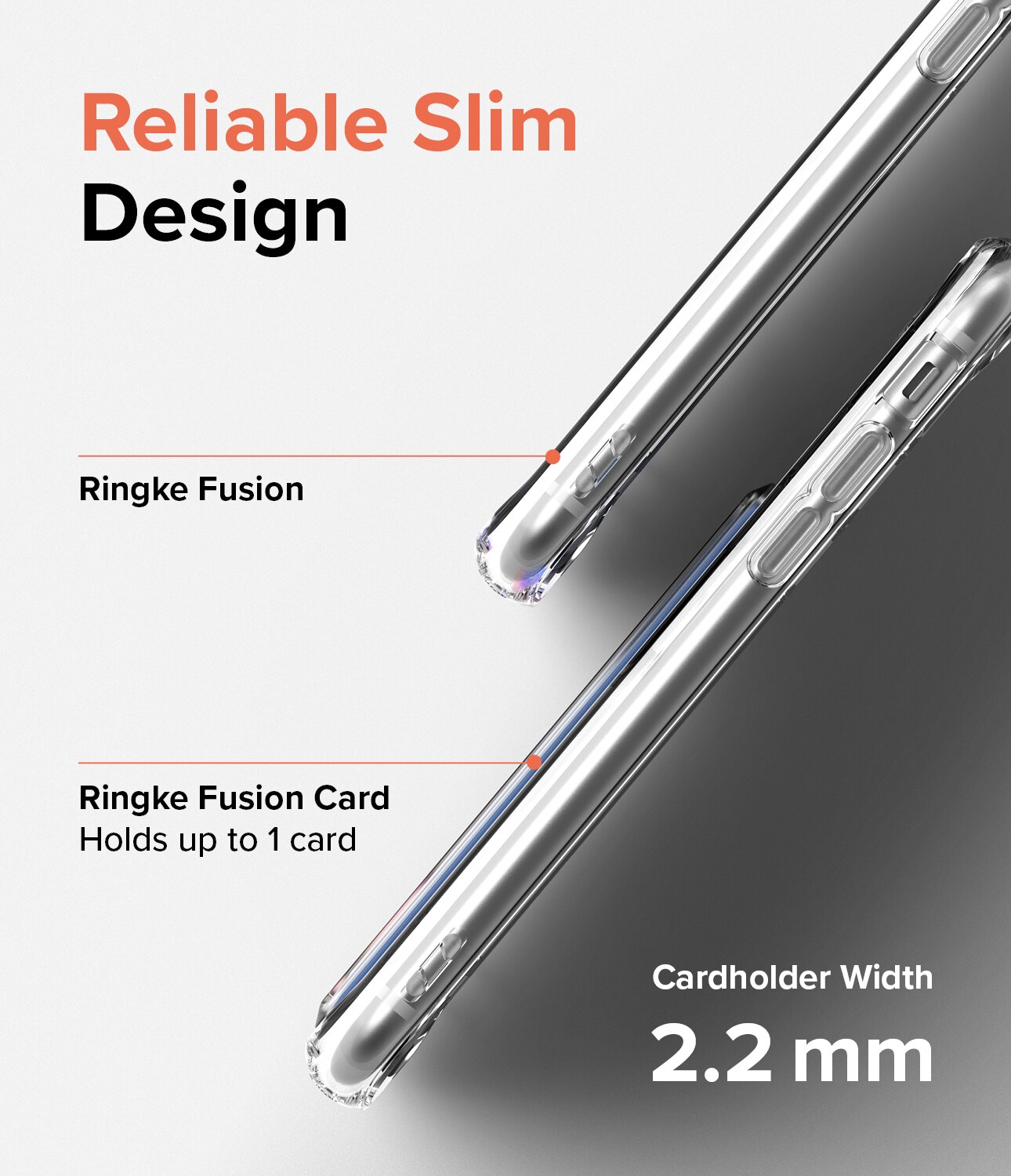 Funda Fusion Card iPhone SE 2022 transparente