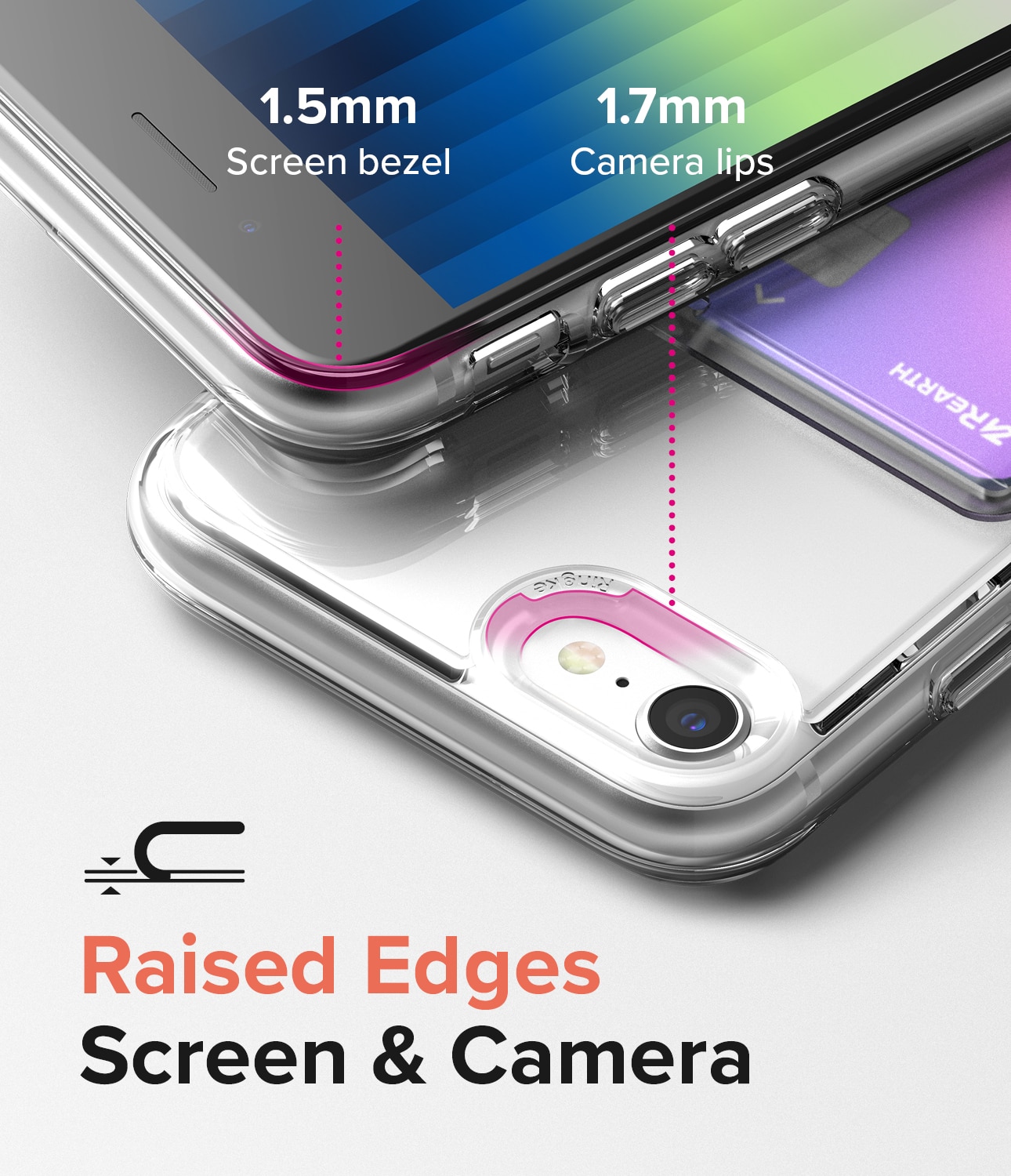 Funda Fusion Card iPhone SE 2022 transparente