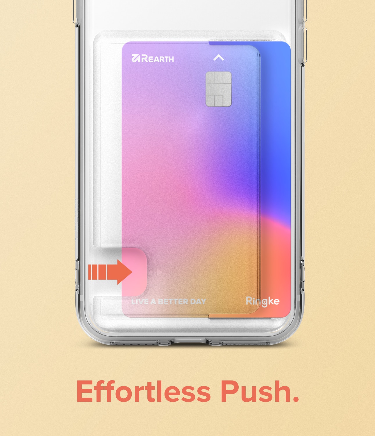 Funda Fusion Card iPhone SE (2020) Transparente
