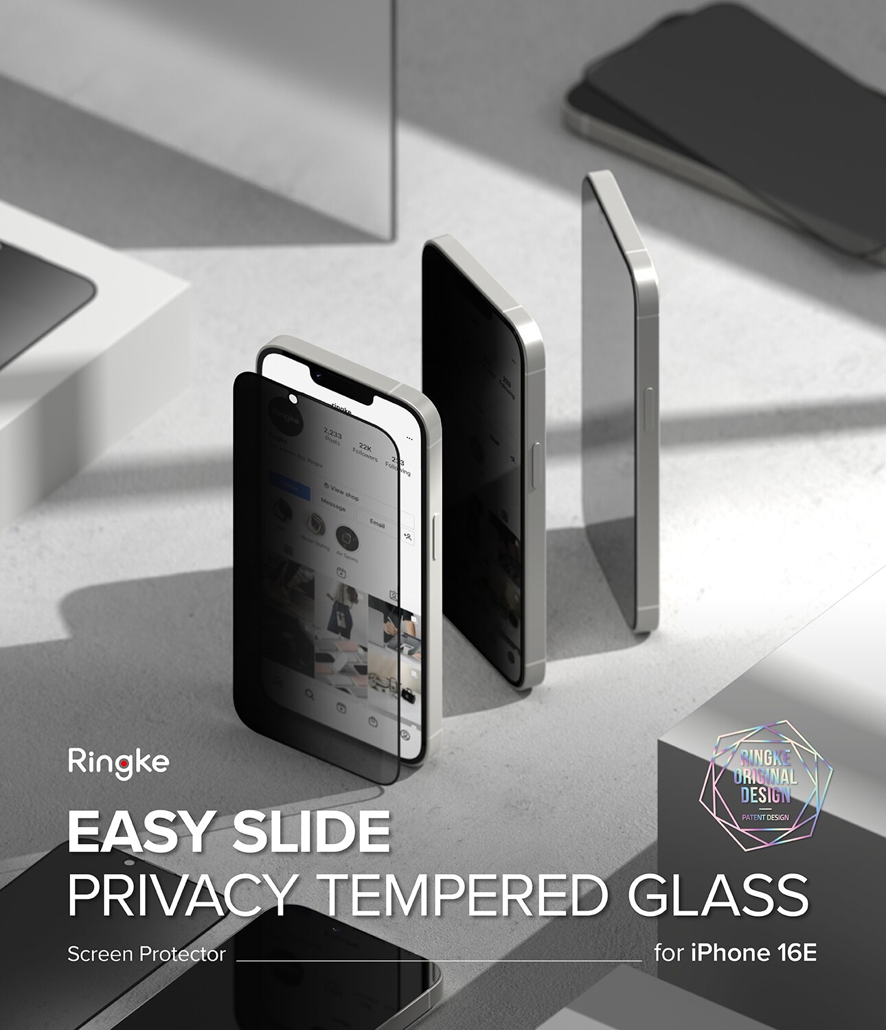 Easy Slide Privacy Glass (2 piezas) iPhone 13 Pro