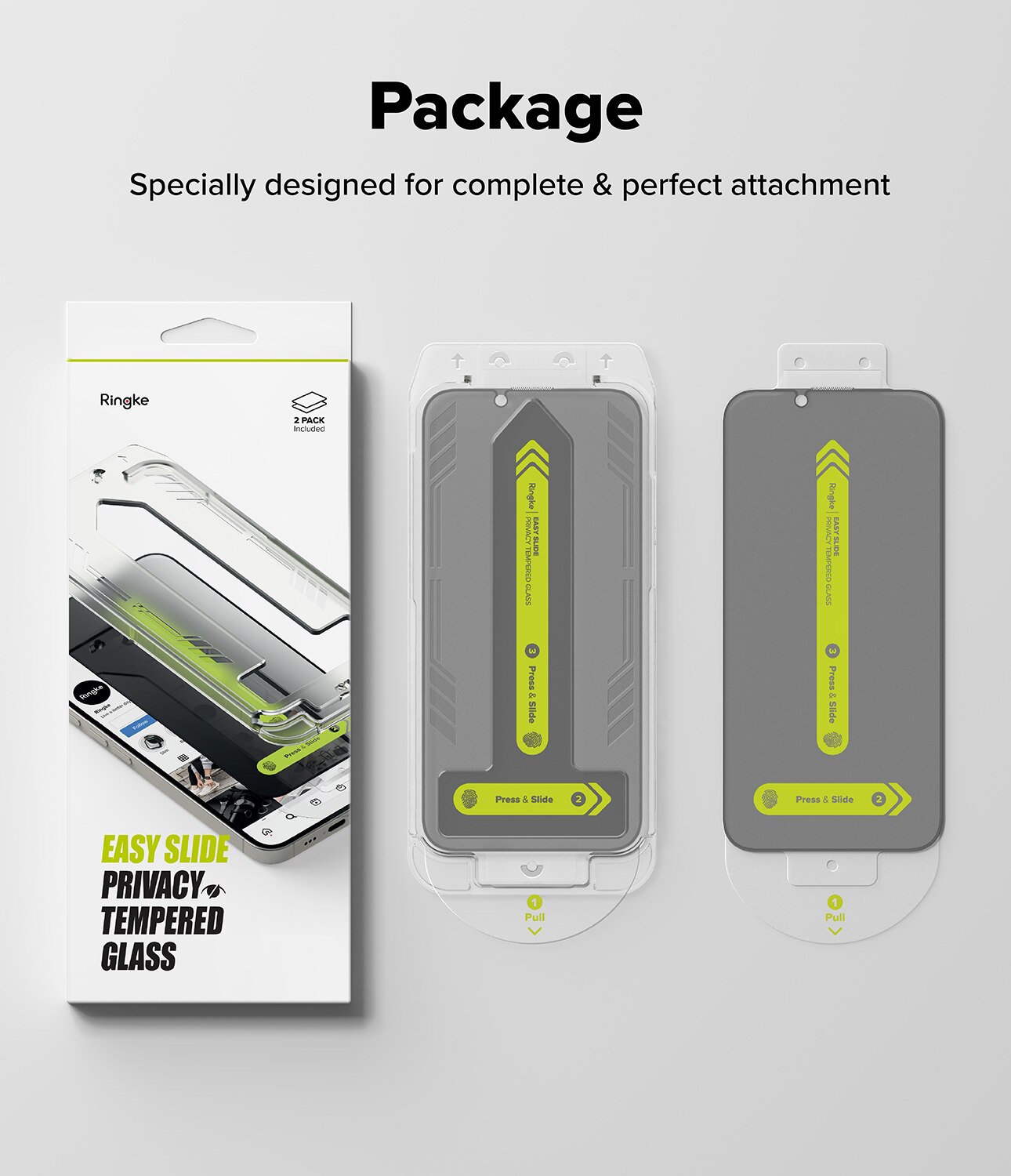 Easy Slide Privacy Glass (2 piezas) iPhone 13 Pro
