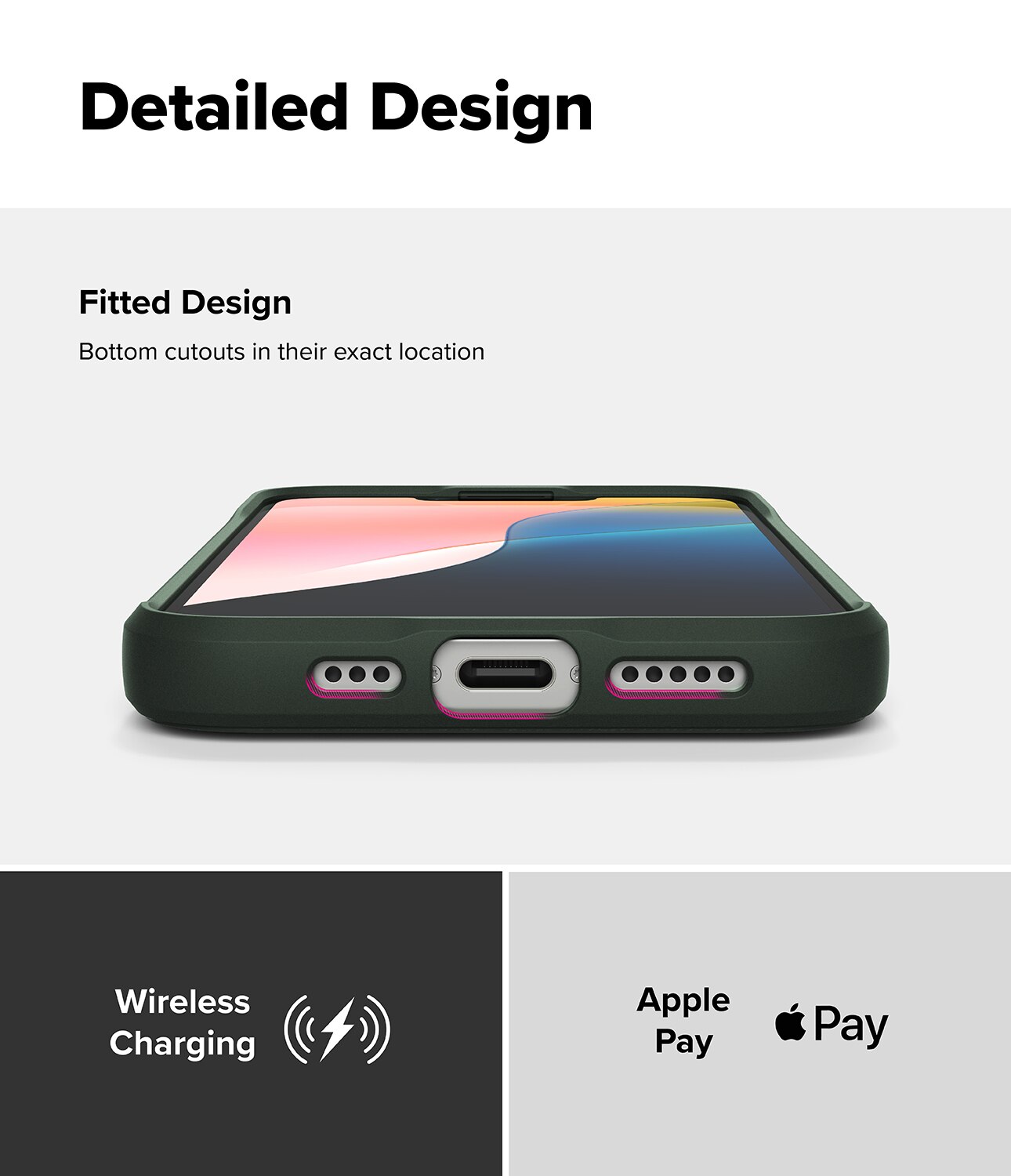 Funda Onyx iPhone 16e Dark Green