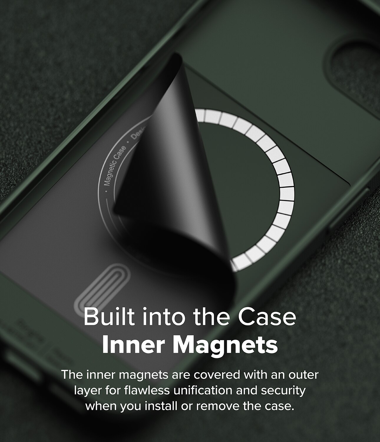 Funda Onyx Magnetic iPhone 16e Dark Green